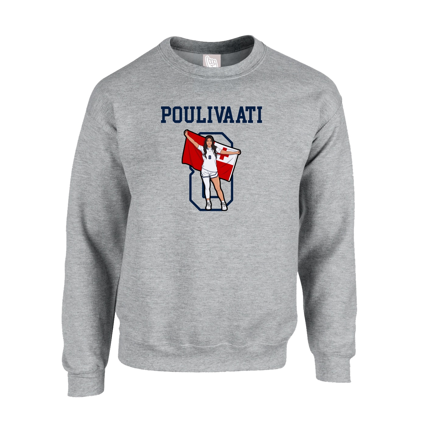 Fleece Crew — Shirsey in Grey