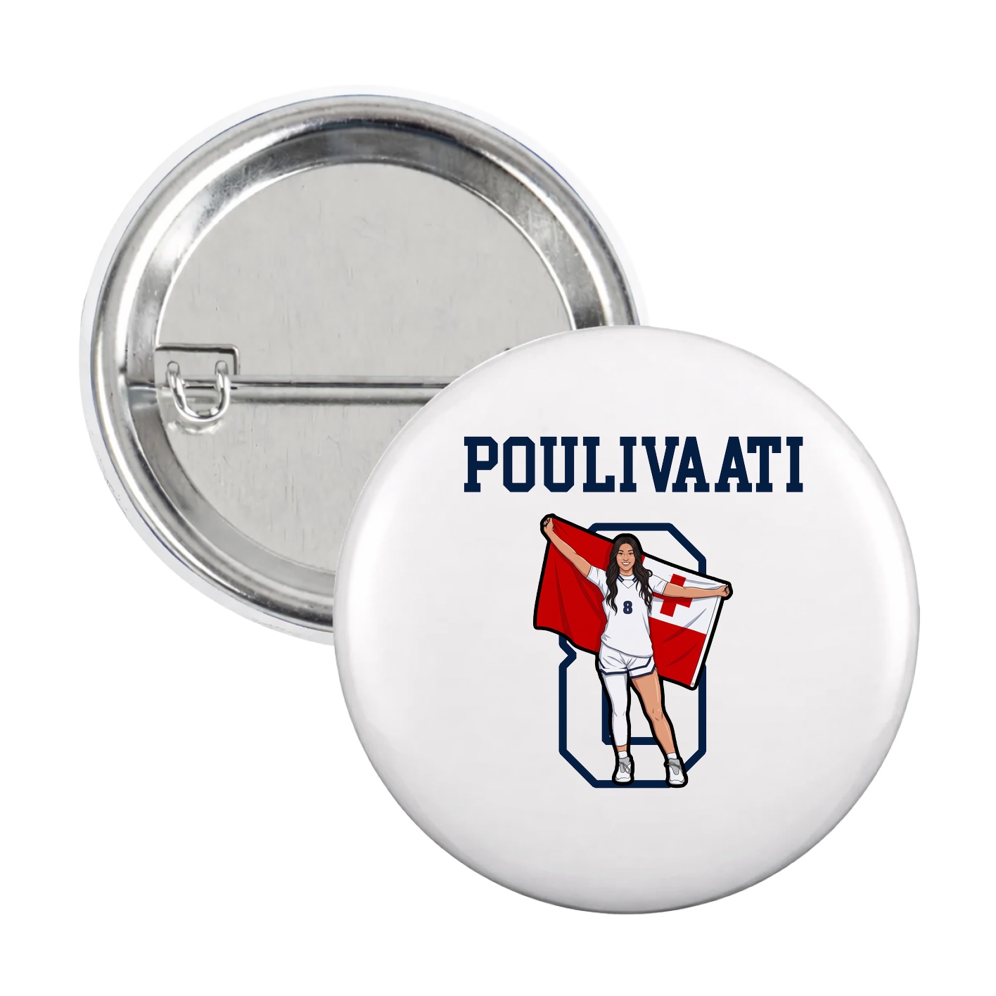 Game Day Button — Shirsey in White