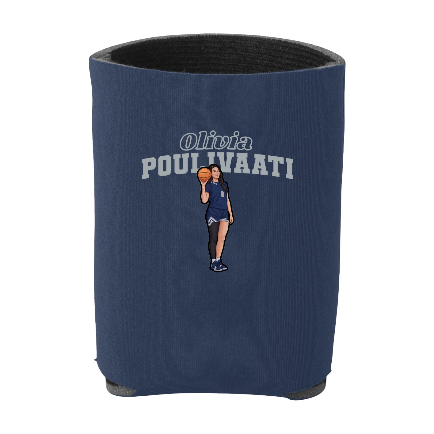 Can Holder — Name Arch in Navy