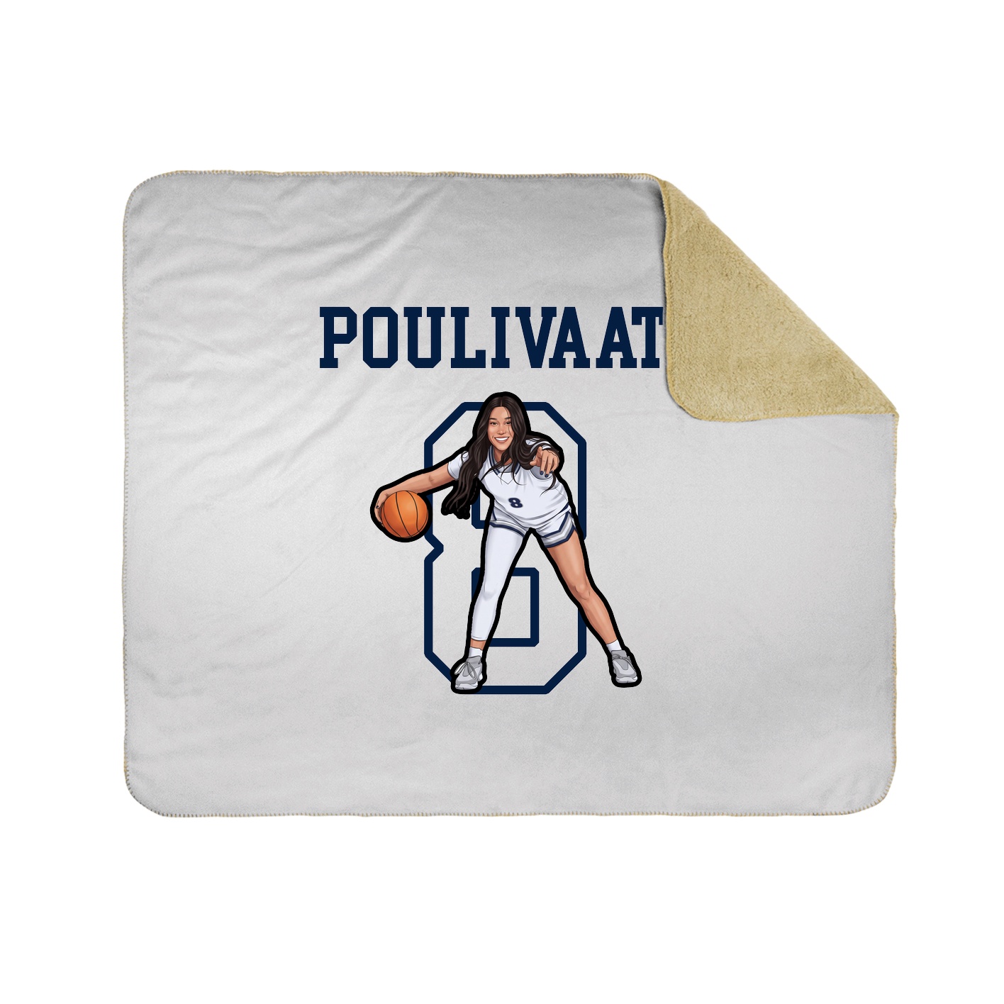 Throw Blanket — Shirsey in White