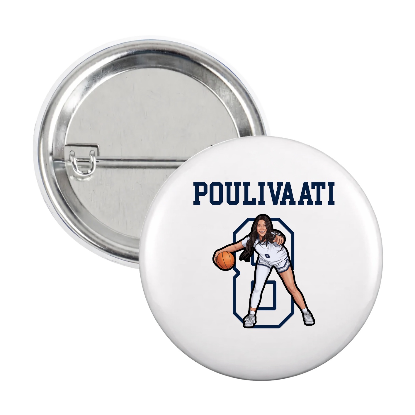 Game Day Button — Shirsey in White