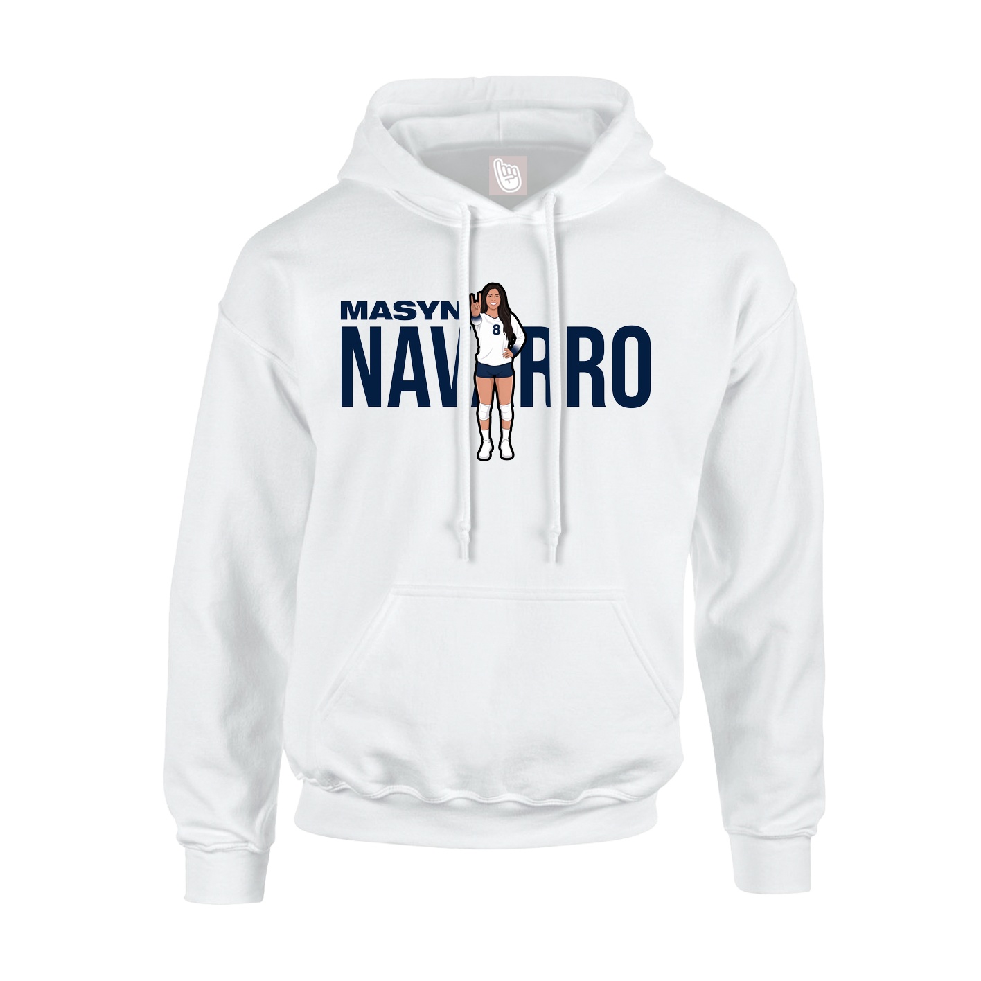 Hoodie — Player Name in White