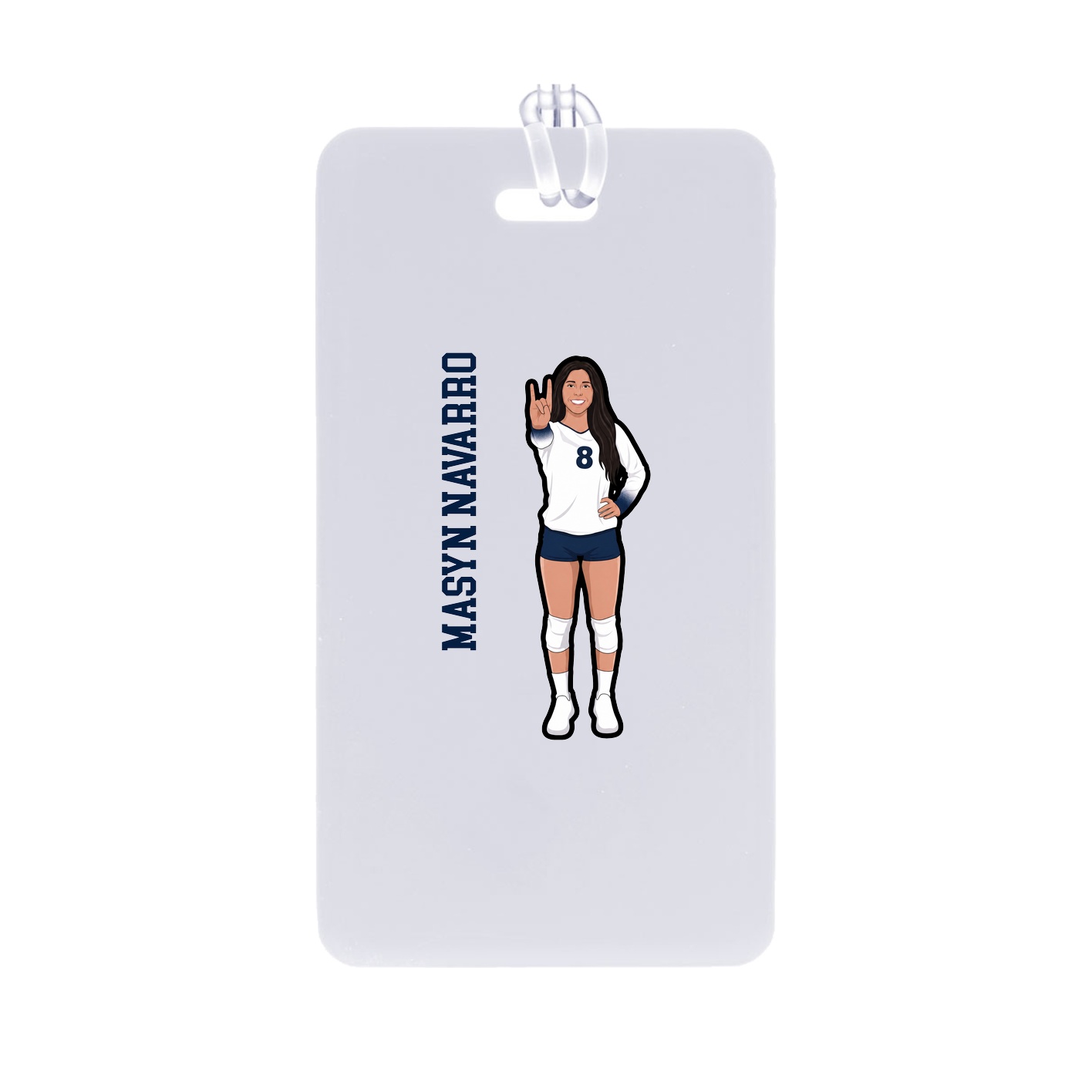 Bag Tag — Name Vertical in Classic