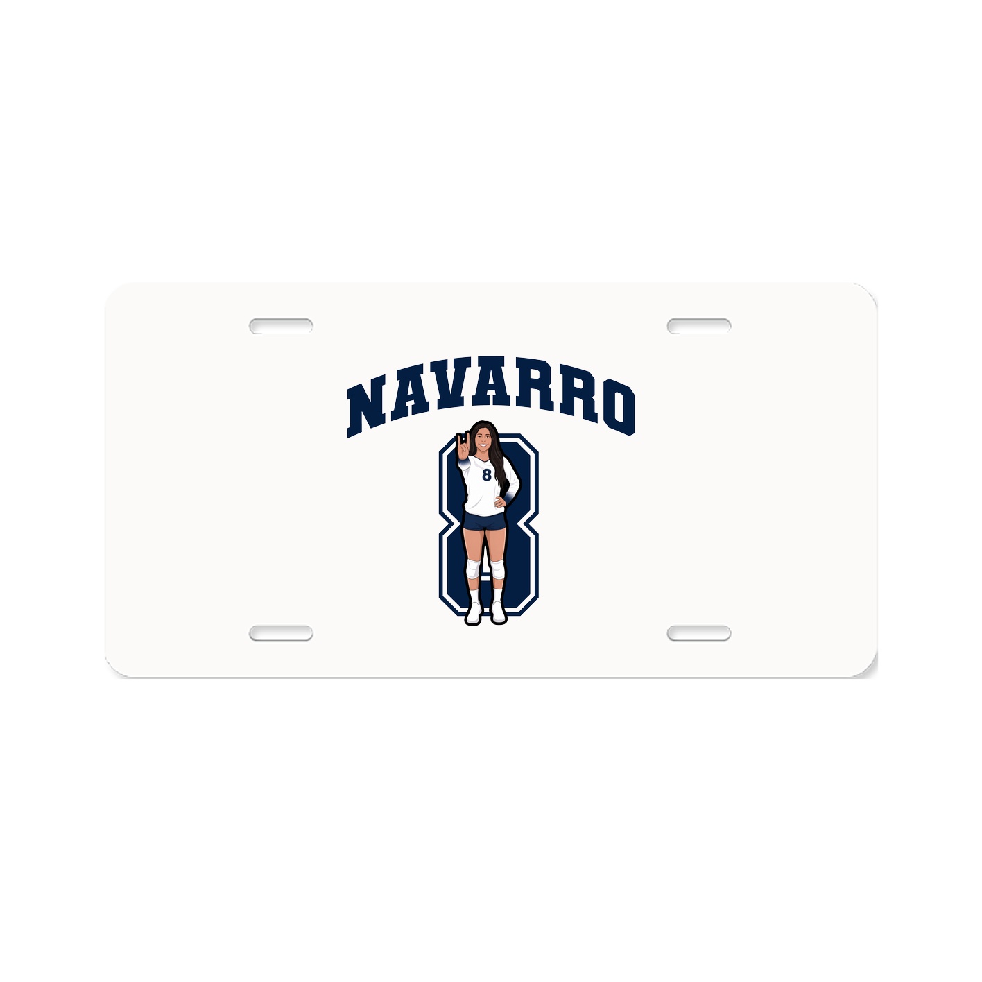 License Plate — Number in Classic