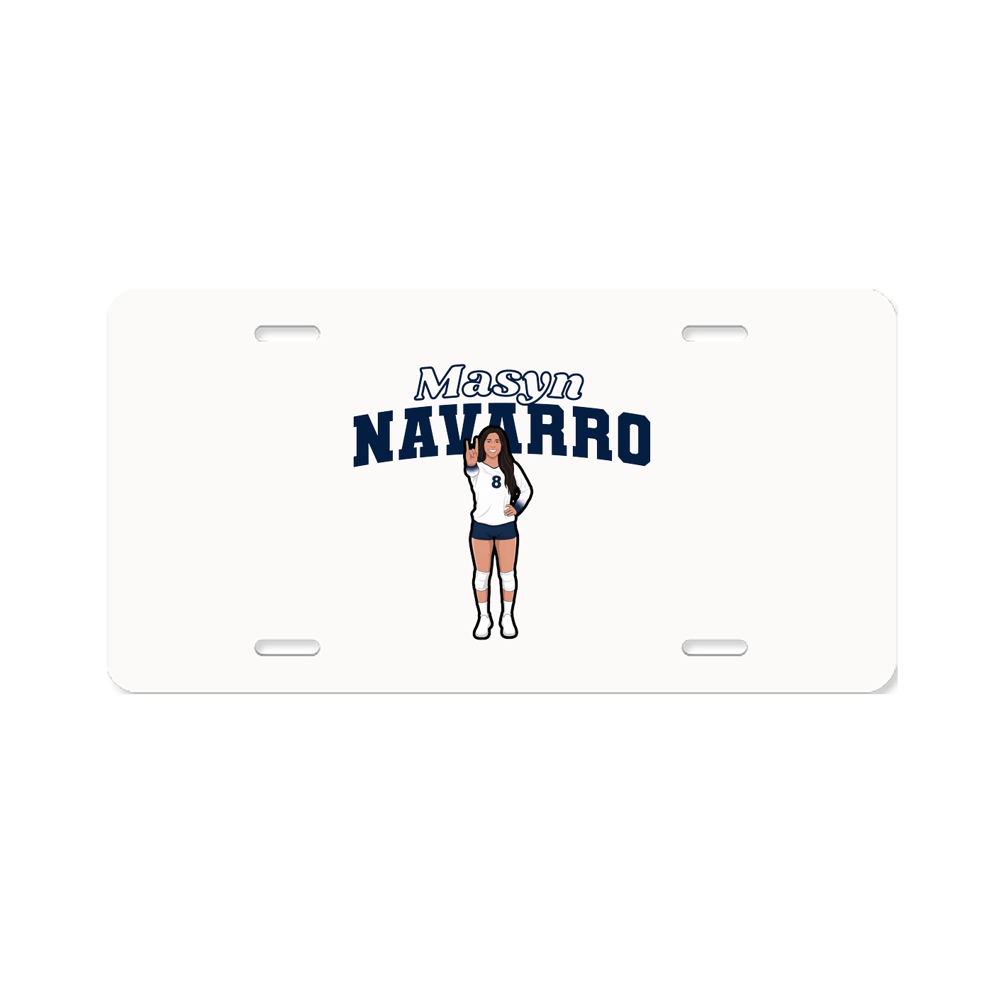 License Plate — Name Arch in Classic