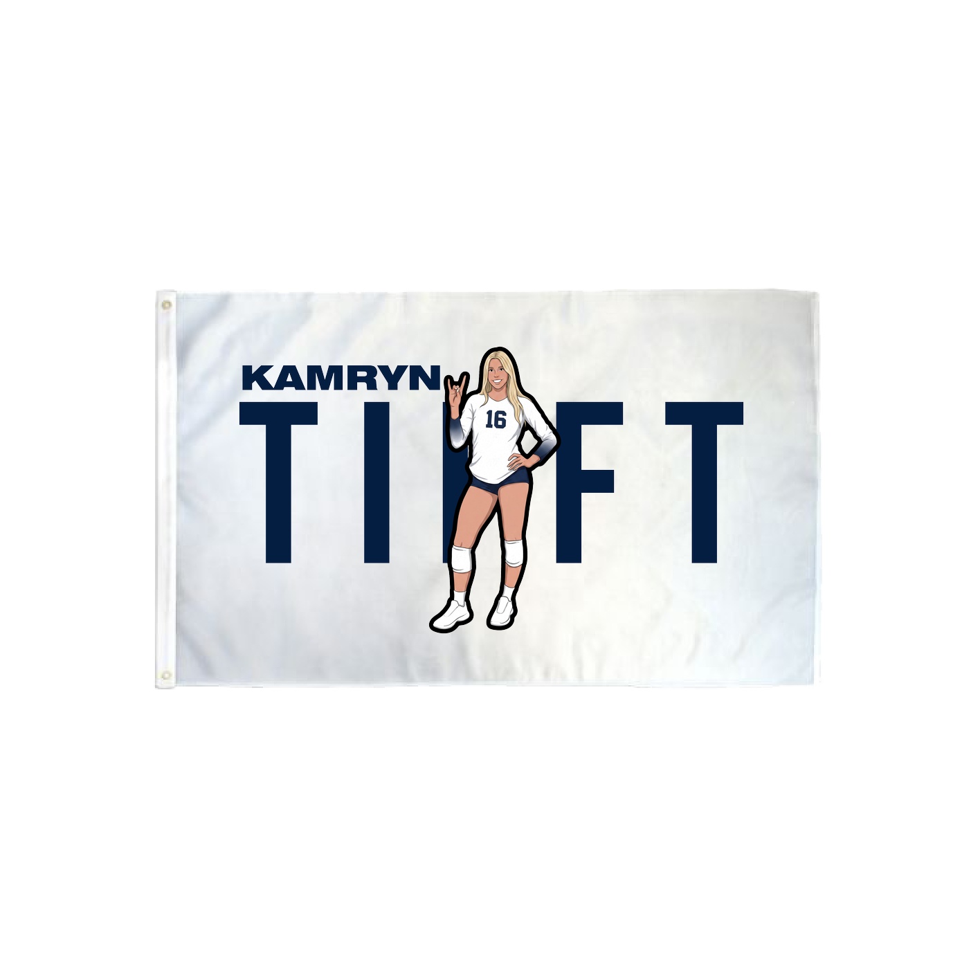 3x5 Flag — Player Name in Classic
