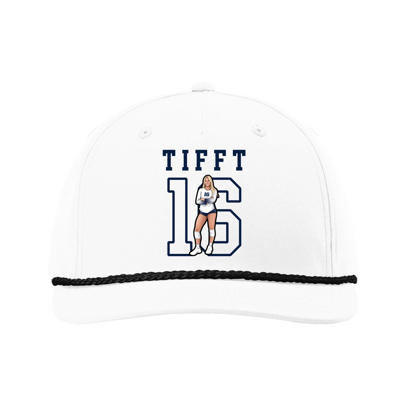 Five-Panel Classic Rope Cap — Shirsey in White