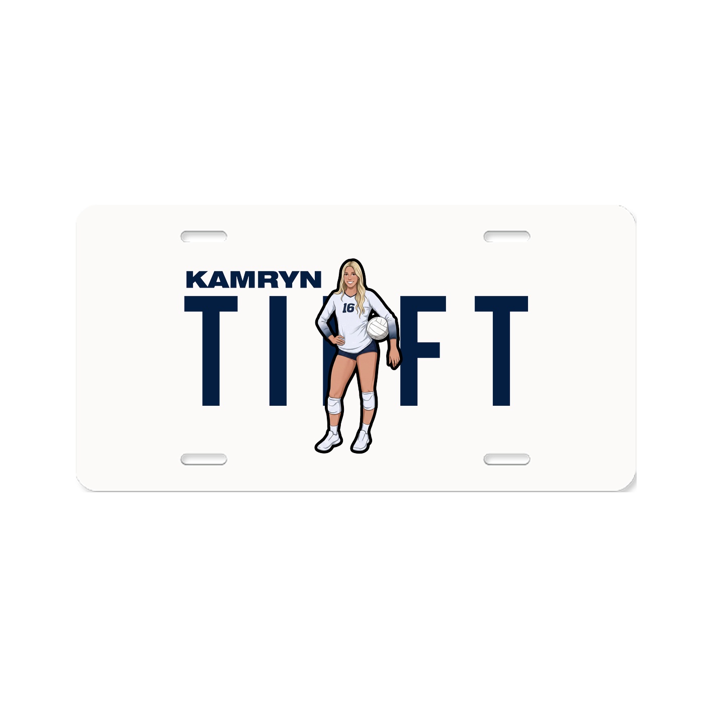 License Plate — Player Name in Classic