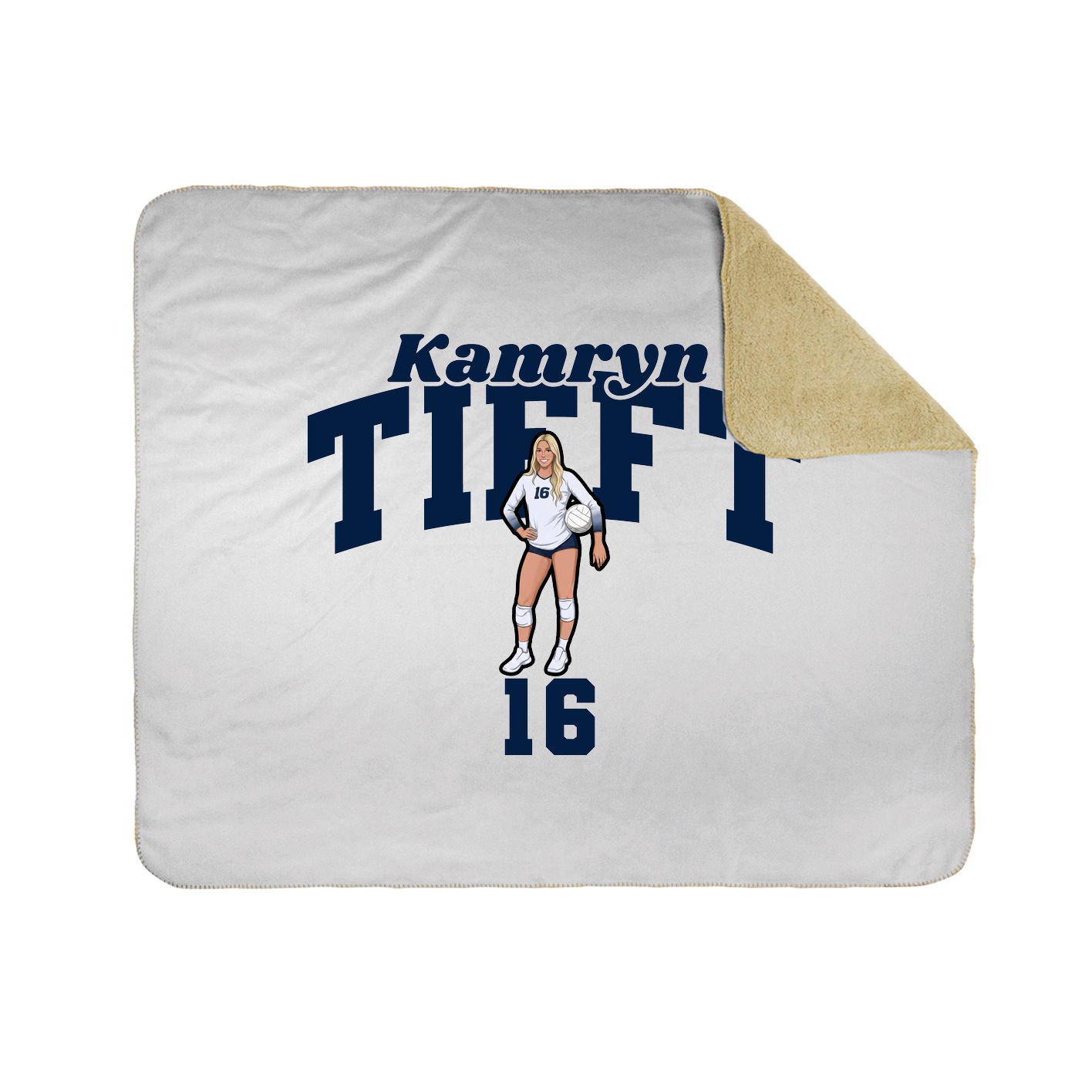 Throw Blanket — Signature Arch in White