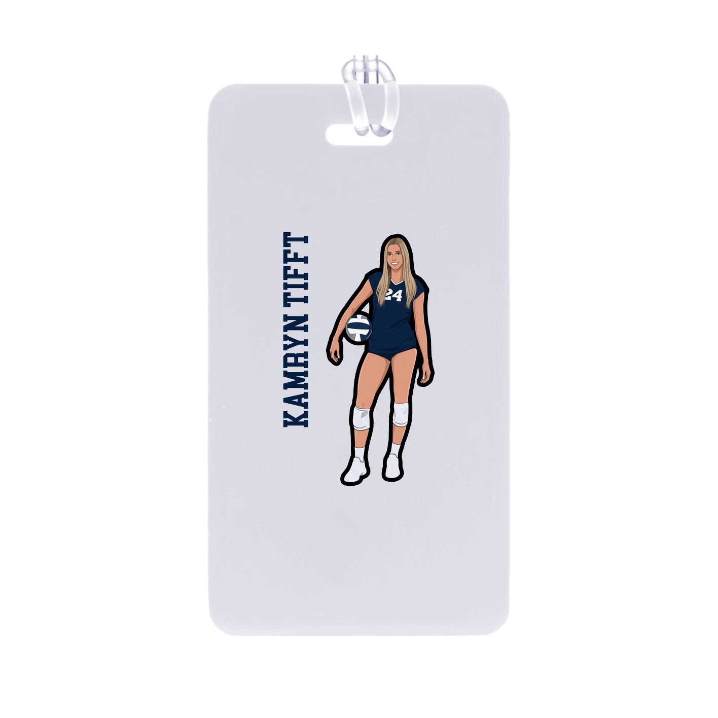 Bag Tag — Name Vertical in Classic
