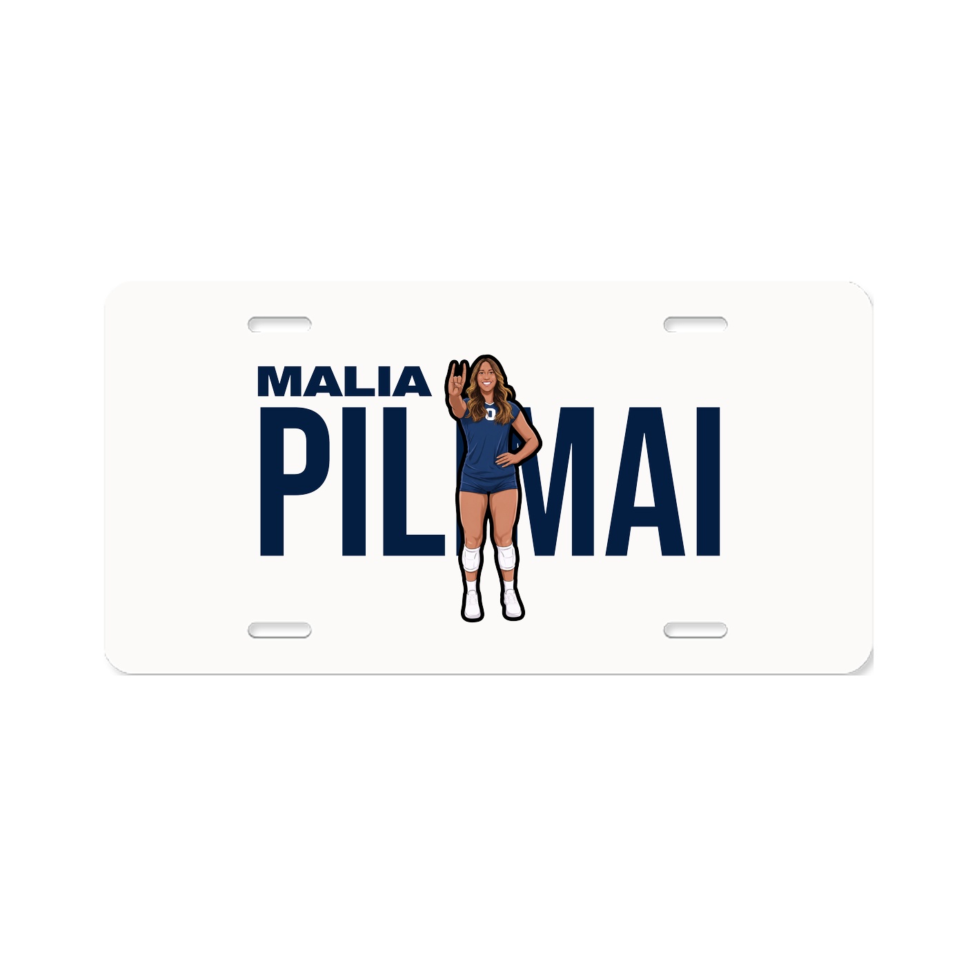 License Plate — Player Name in Classic