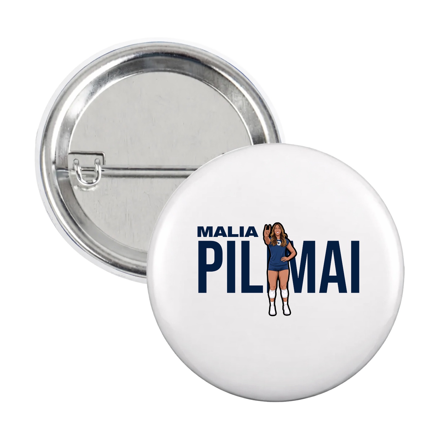 Game Day Button — Player Name in White