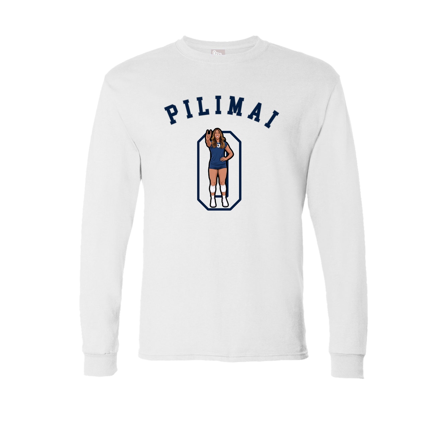Long Sleeve Tee — Shirsey Arch in White