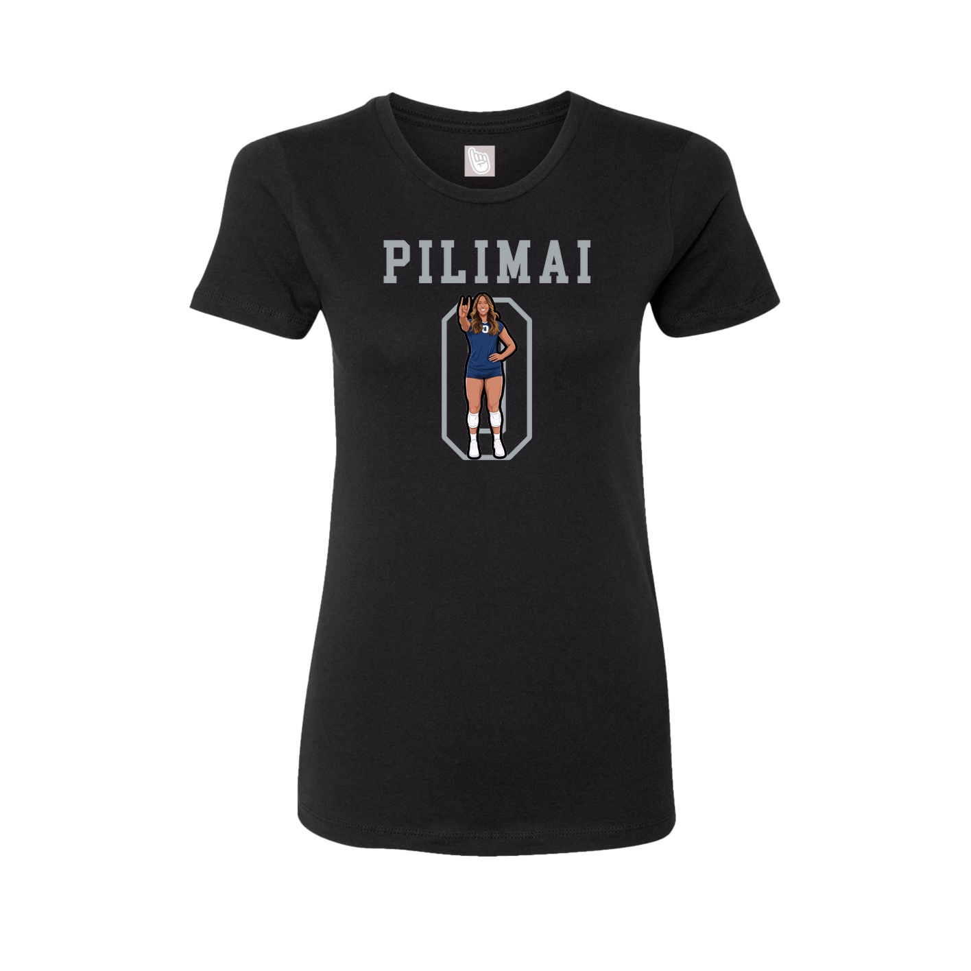 Fitted Women's Tee — Shirsey in Black