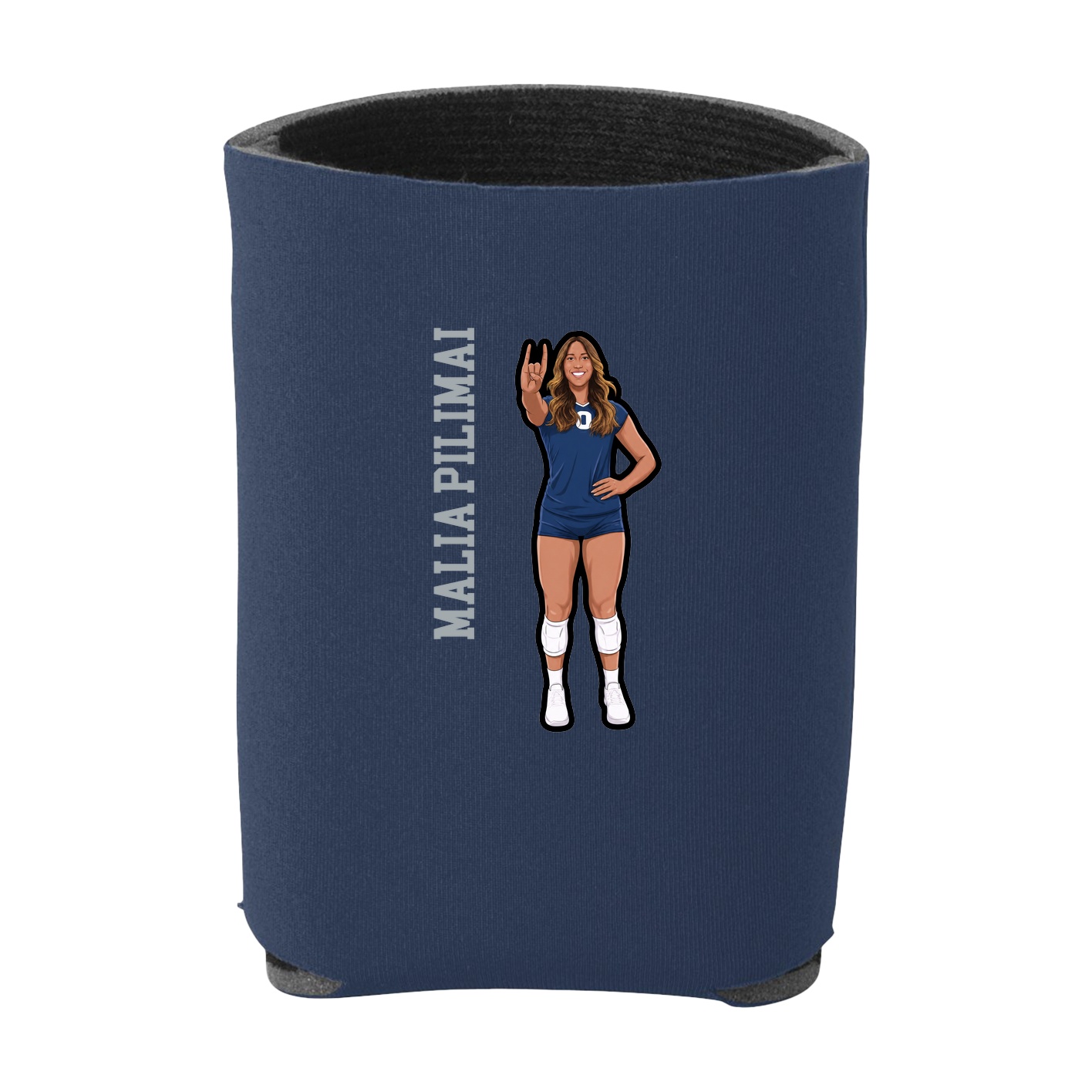 Can Holder — Name Vertical in Navy