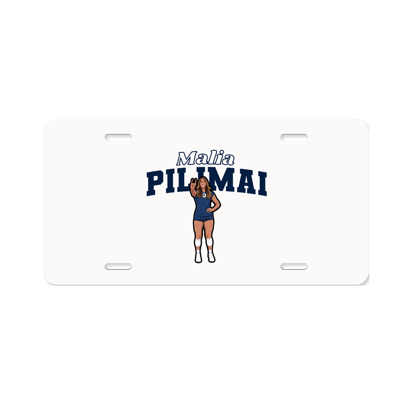 License Plate — Name Arch in Classic