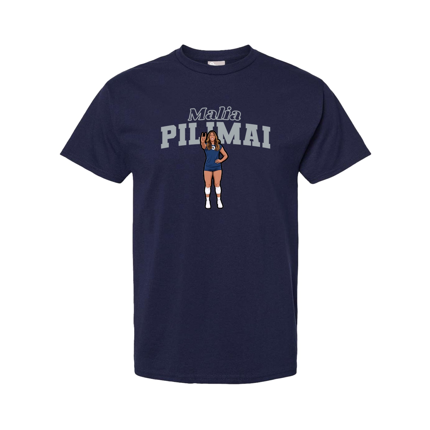 Youth Tee — Name Arch in Navy