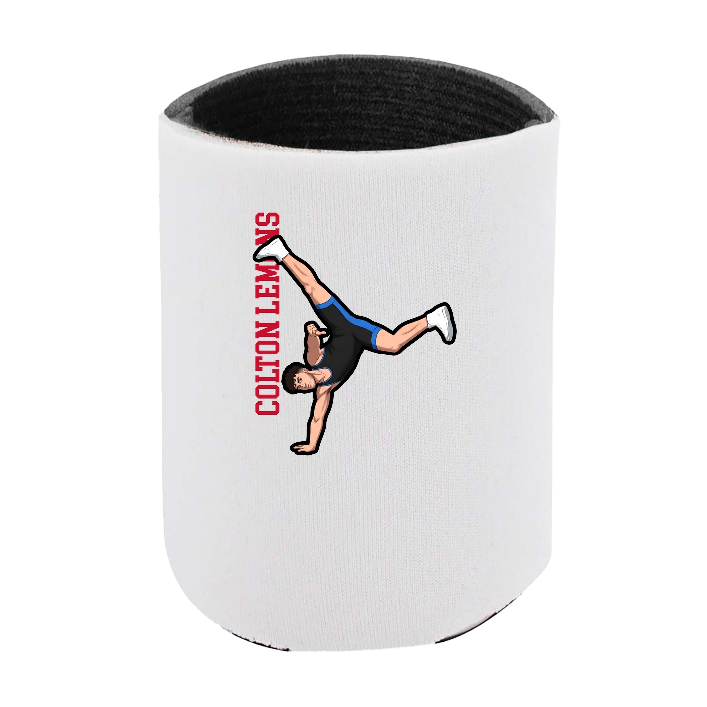 Can Holder — Name Vertical in White