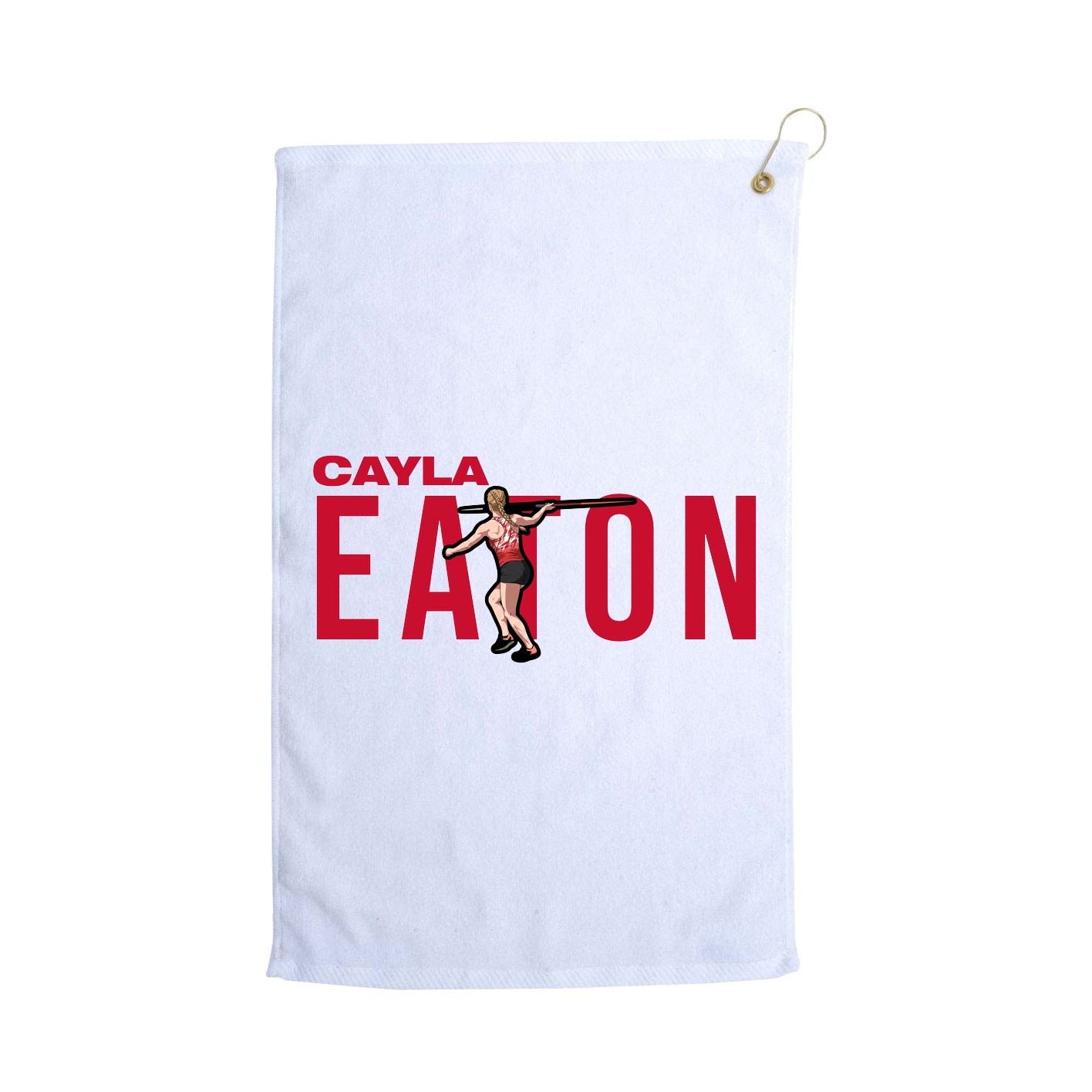 Golf Towel — Player Name in White