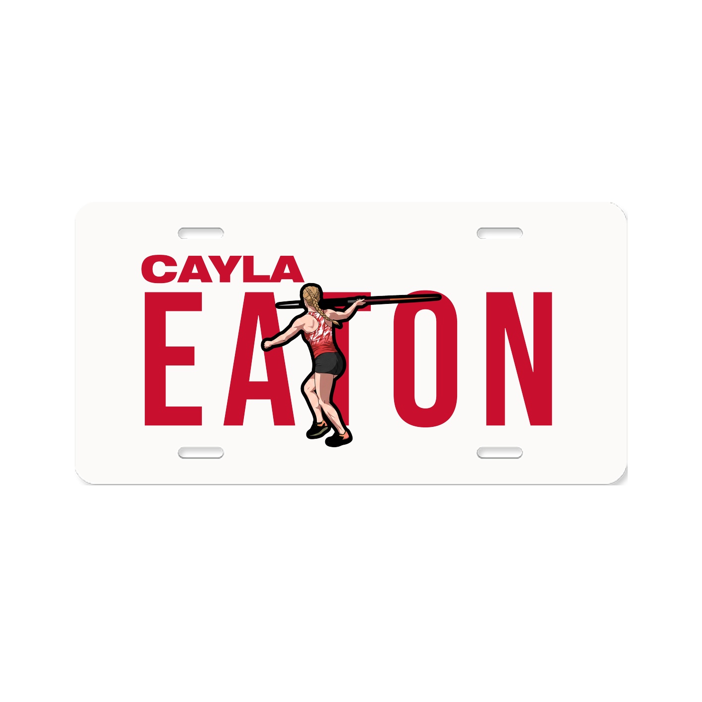 License Plate — Player Name in Classic