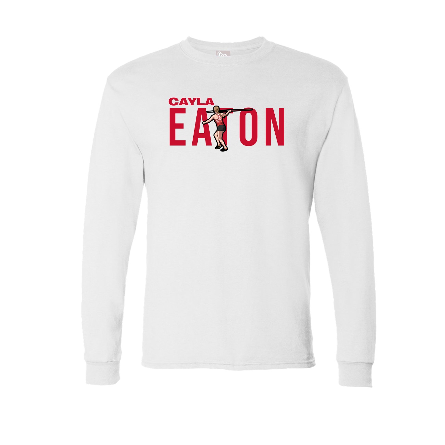 Long Sleeve Tee — Player Name in White