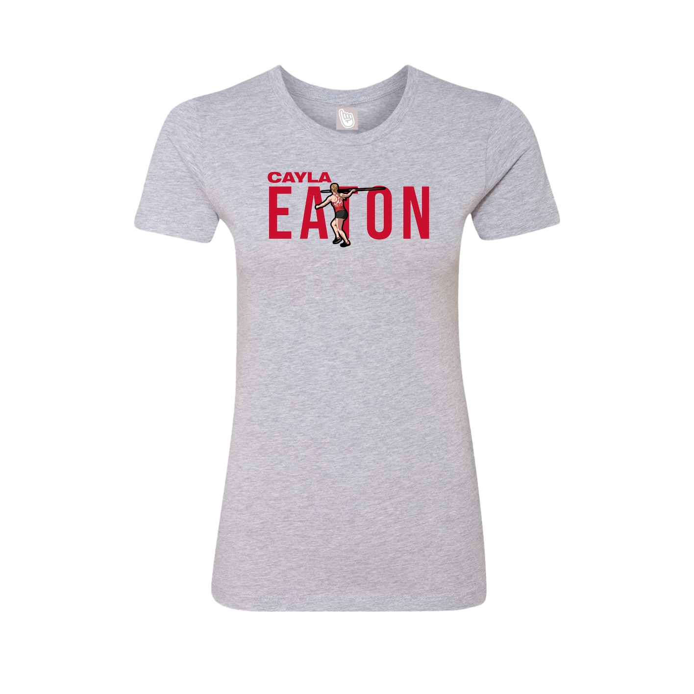 Womens Tee — Player Name in Grey