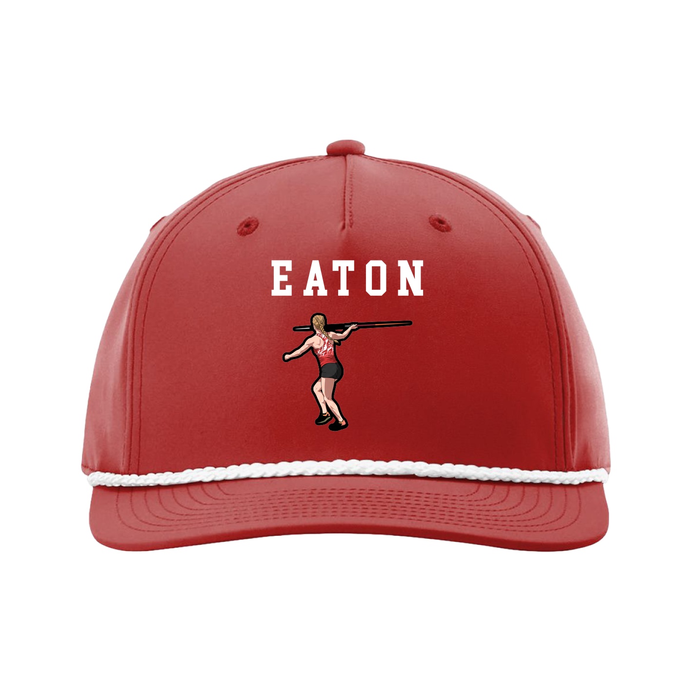 Five-Panel Classic Rope Cap — Shirsey in Red