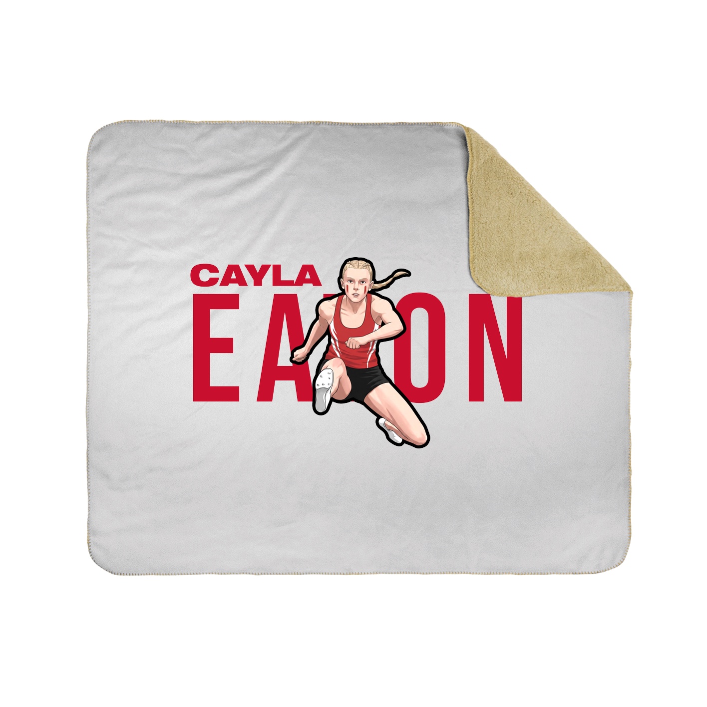 Throw Blanket — Player Name in White