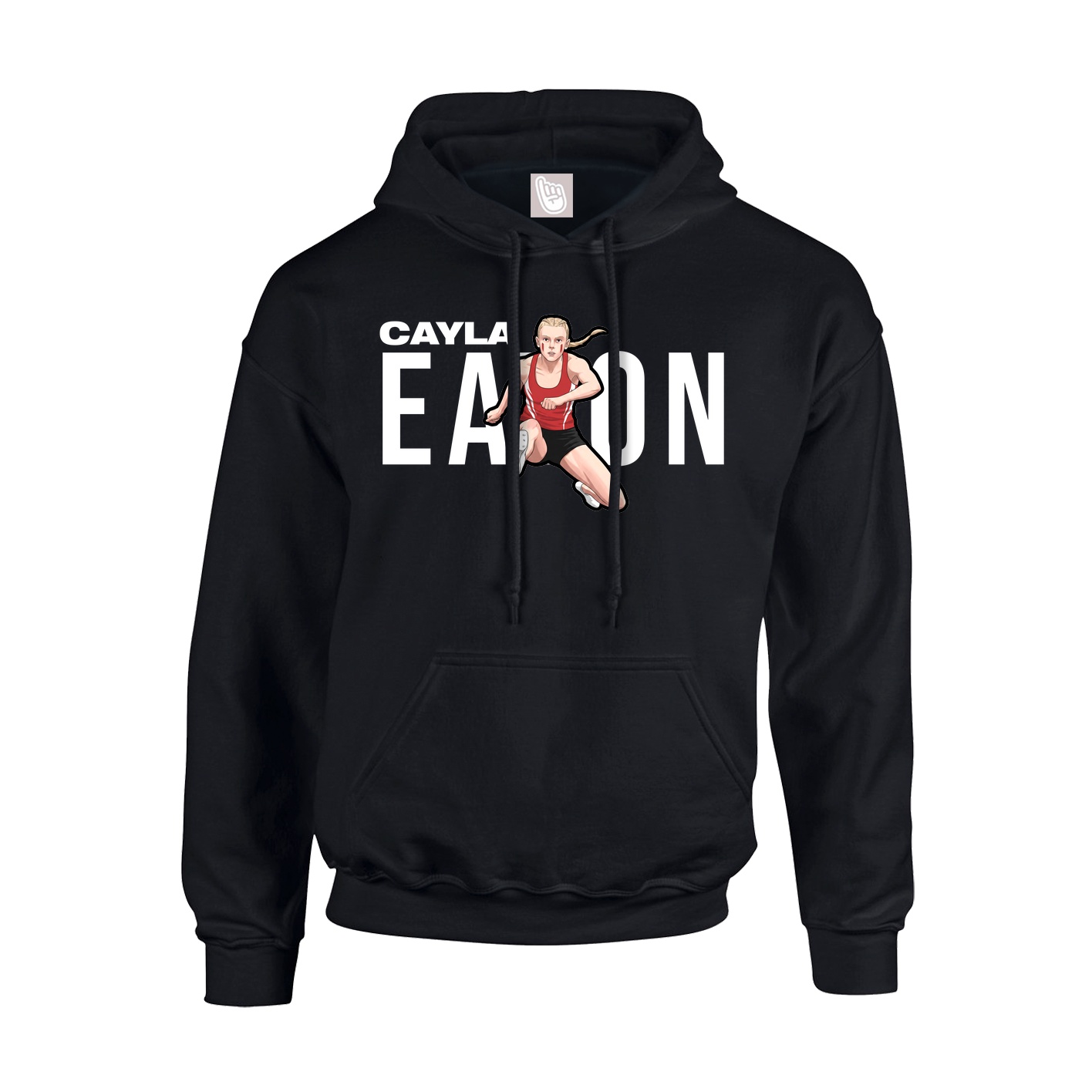 Youth Hoodie — Player Name in Black