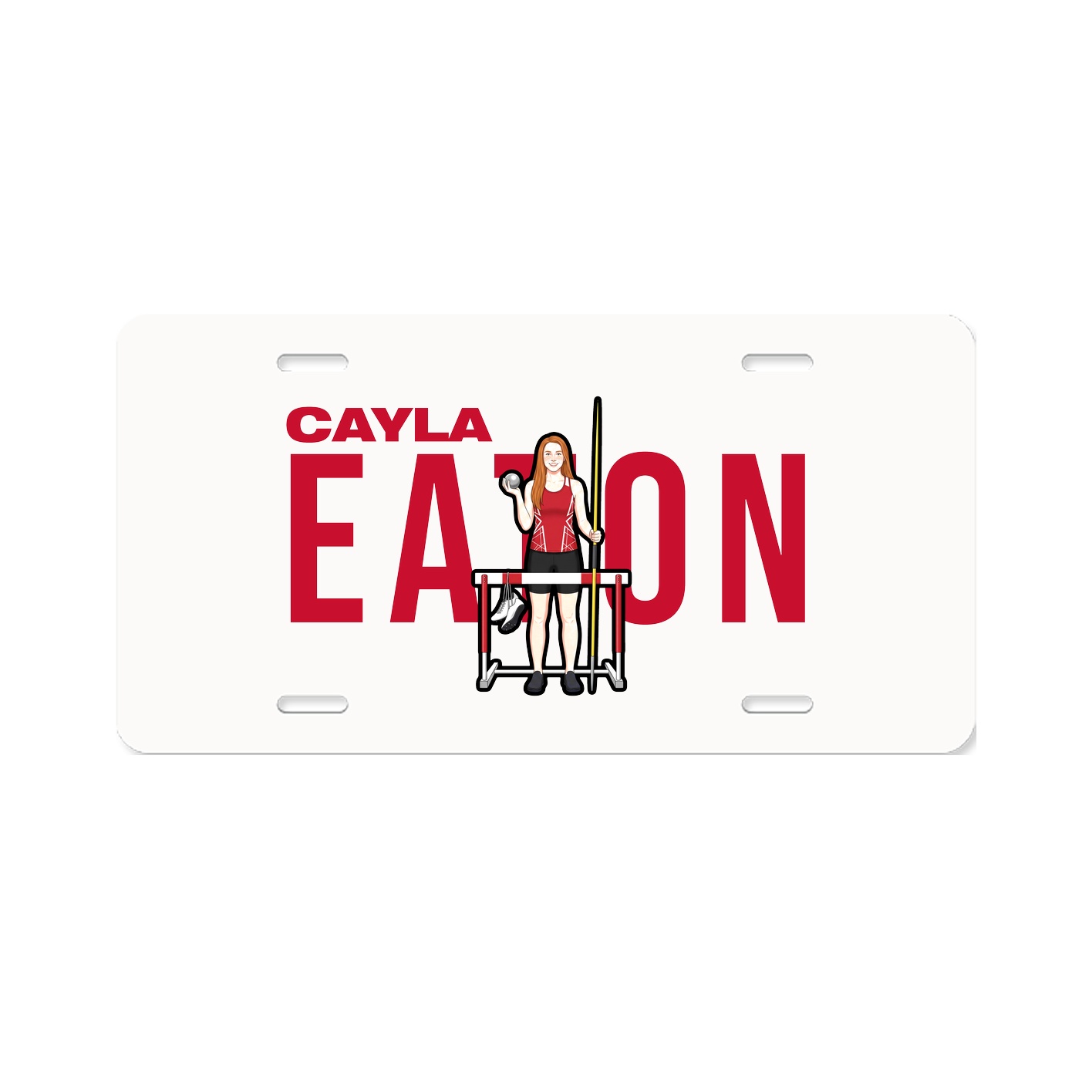 License Plate — Player Name in Classic