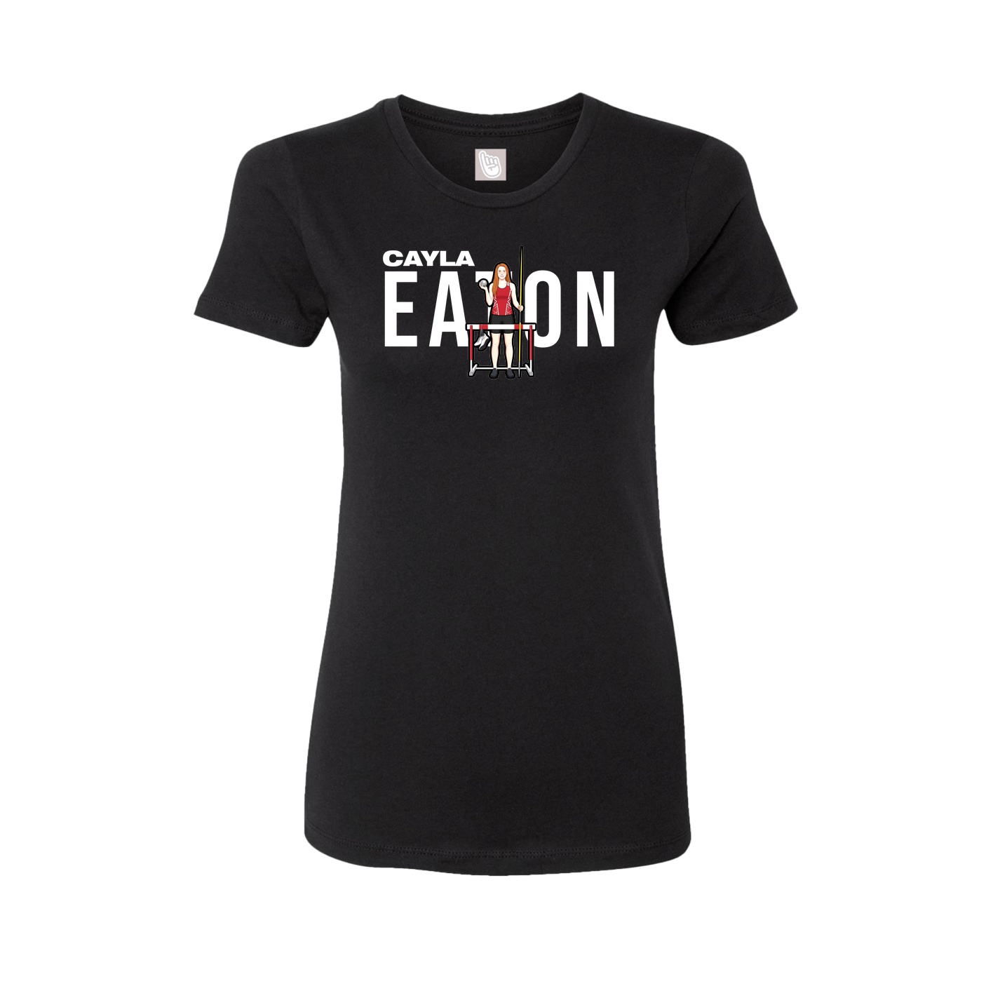 Womens Tee — Player Name in Black