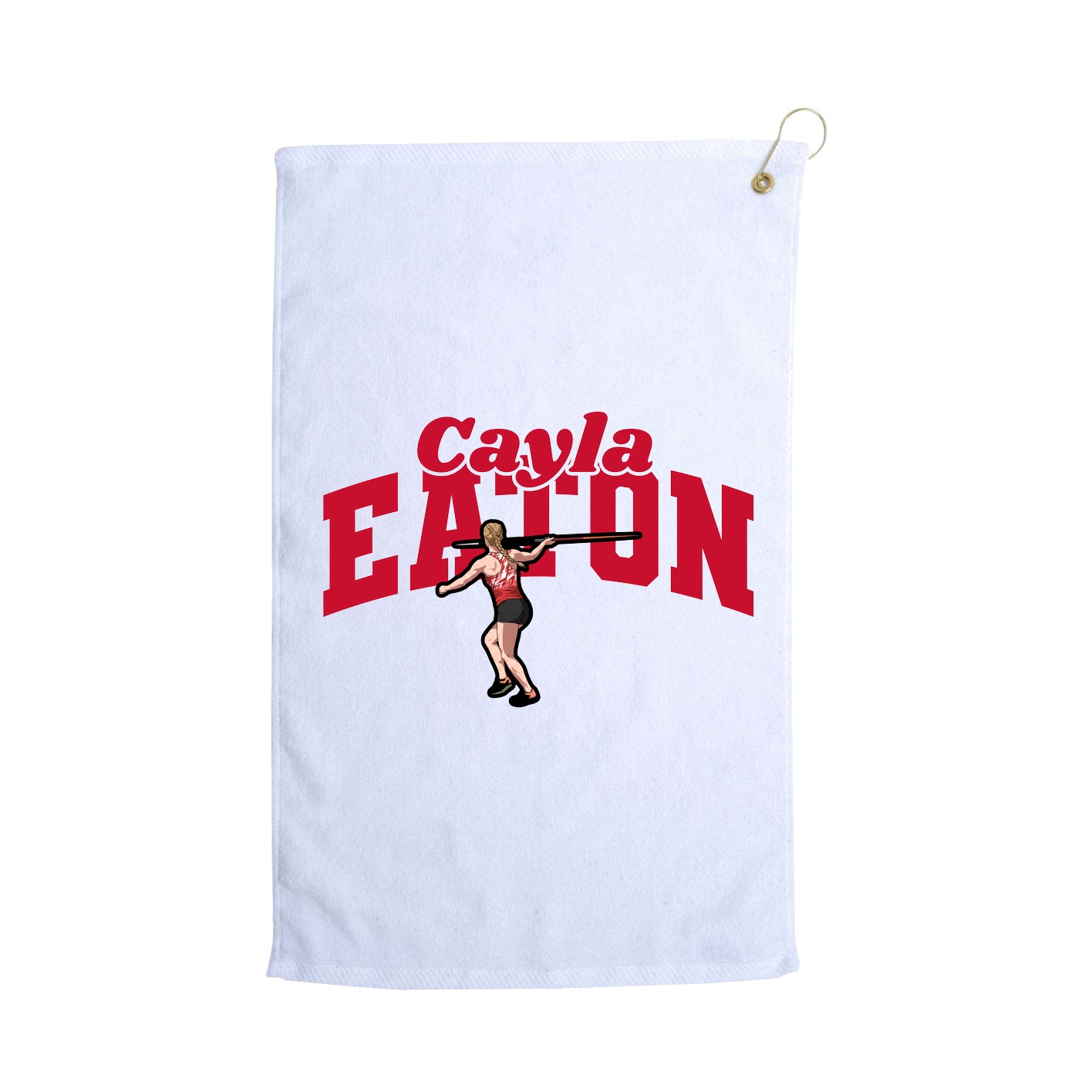 Golf Towel — Signature Arch in White