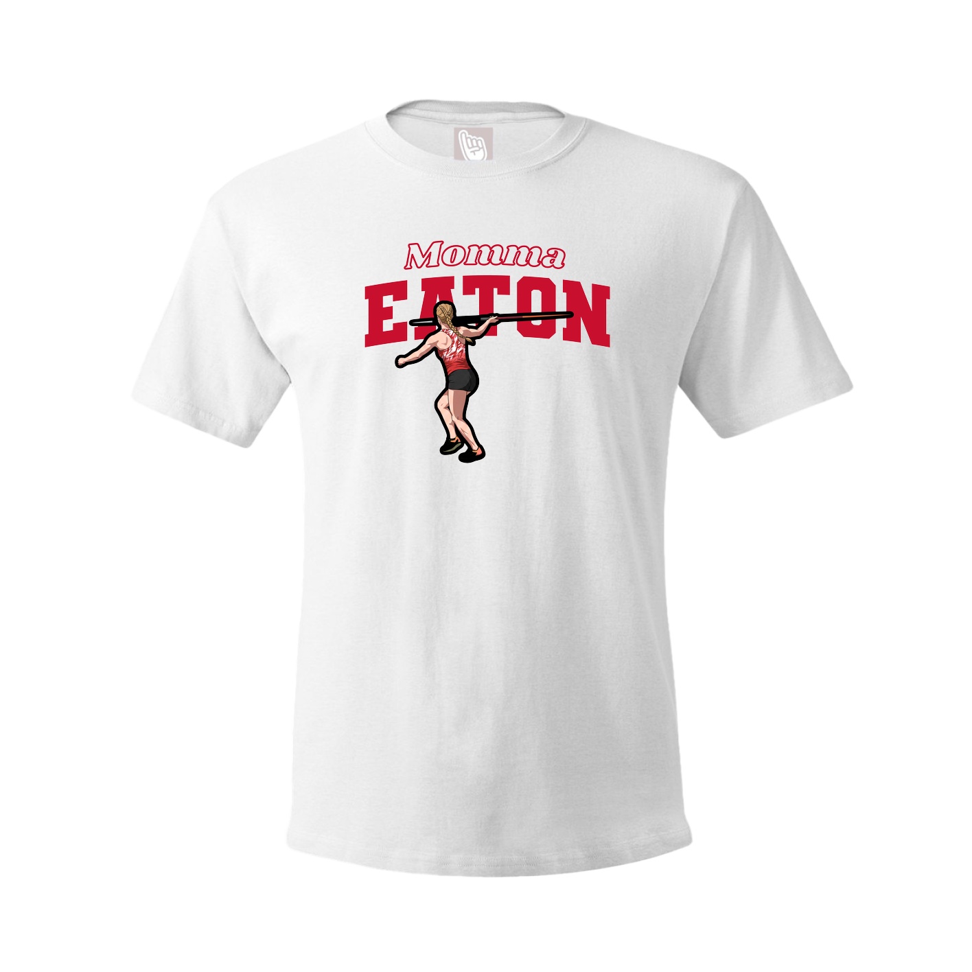 Youth Tee — Mothers Day Block in White