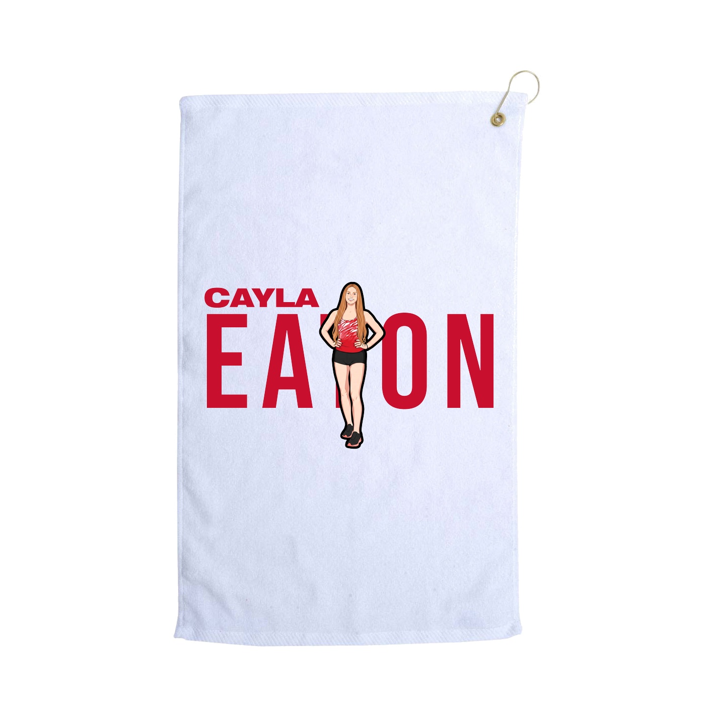 Golf Towel — Player Name in White