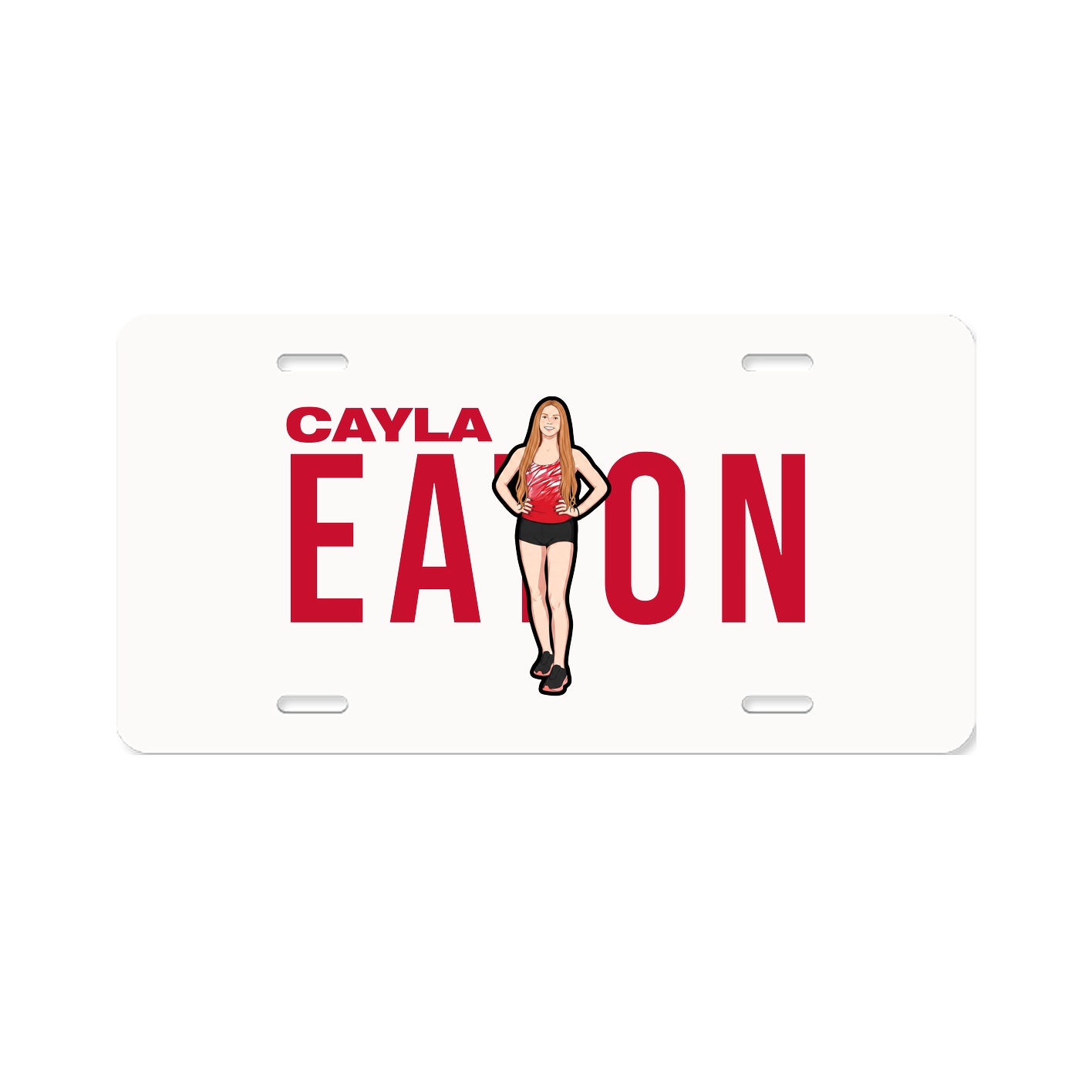 License Plate — Player Name in Classic