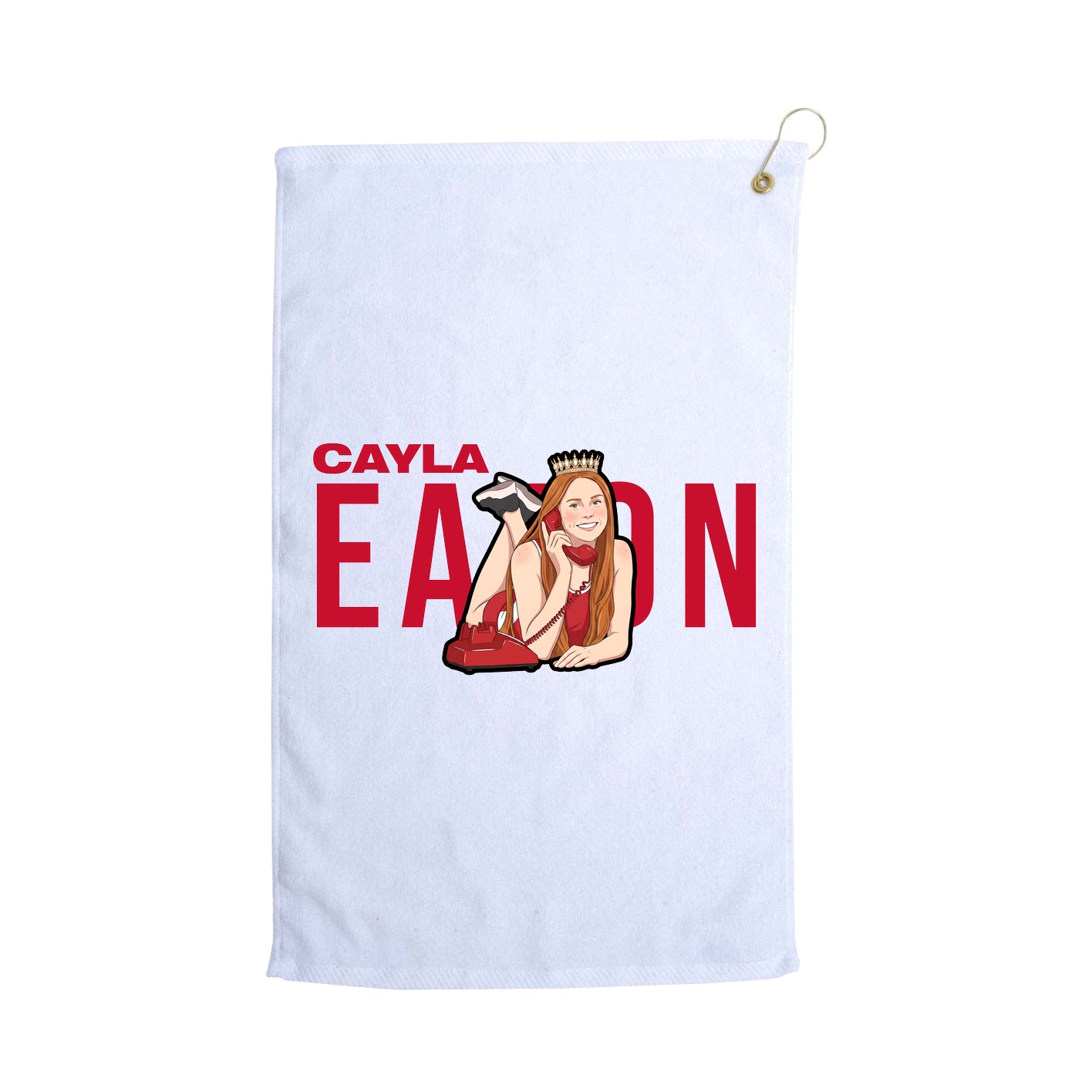 Golf Towel — Player Name in White