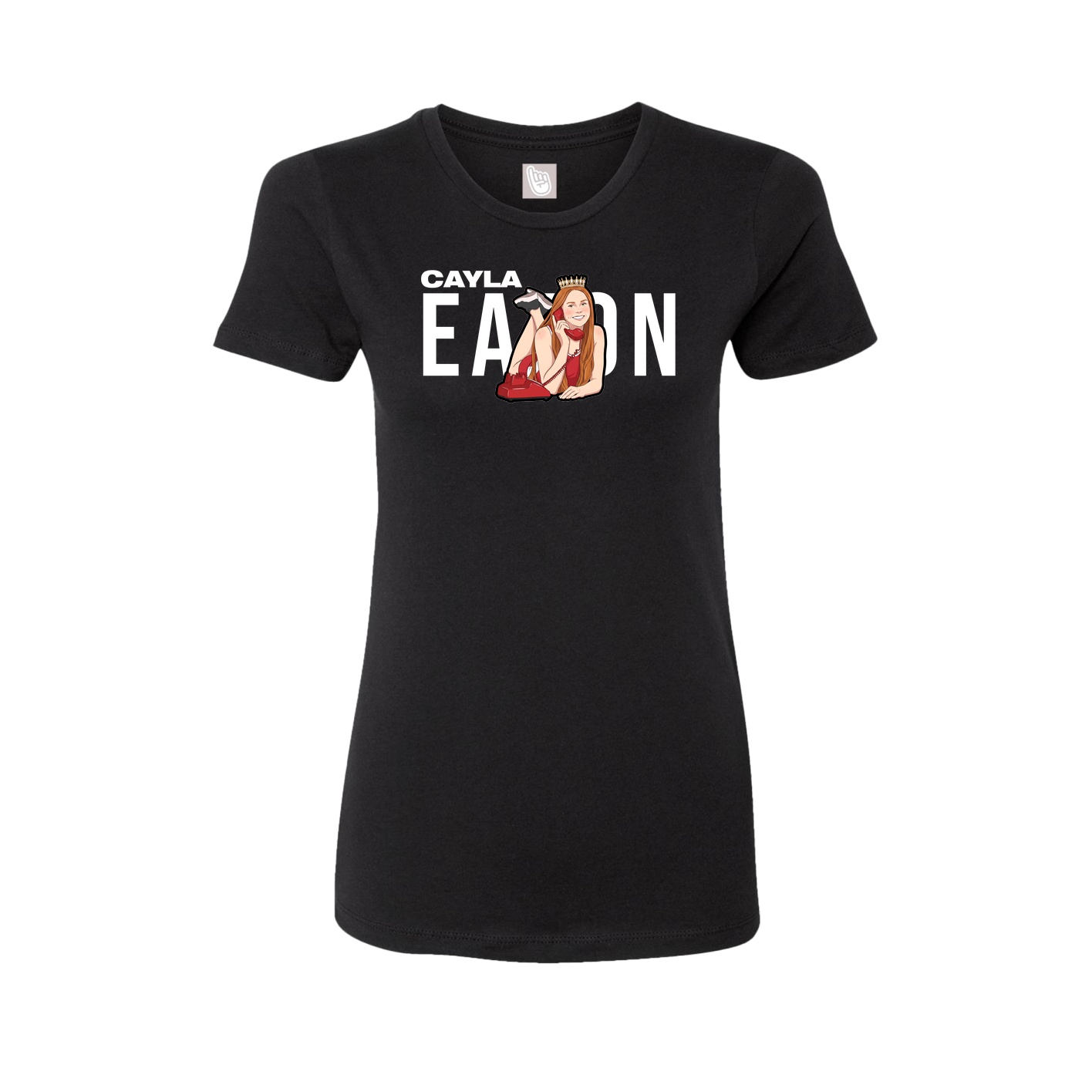 Womens Tee — Player Name in Black