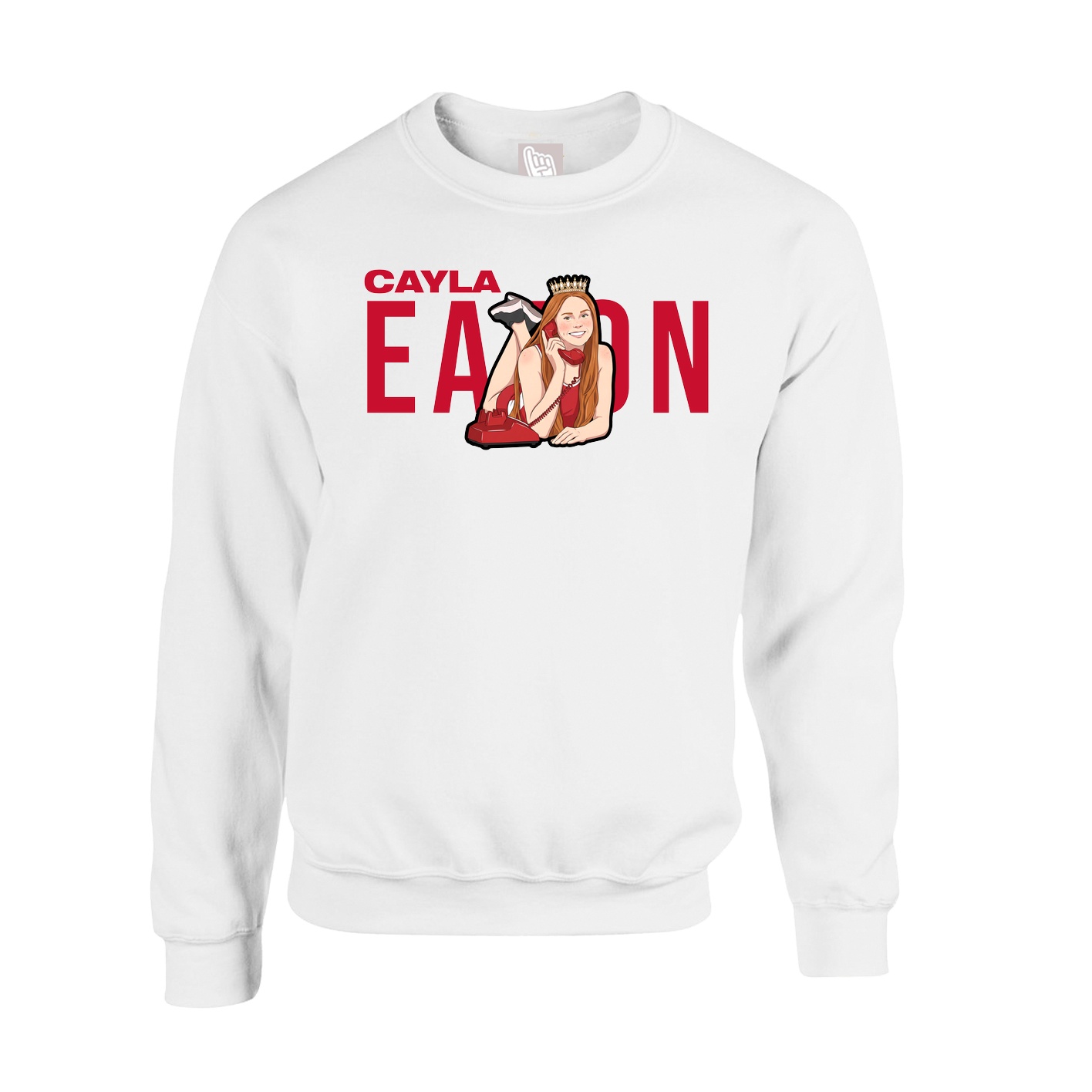 Fleece Crew — Player Name in White