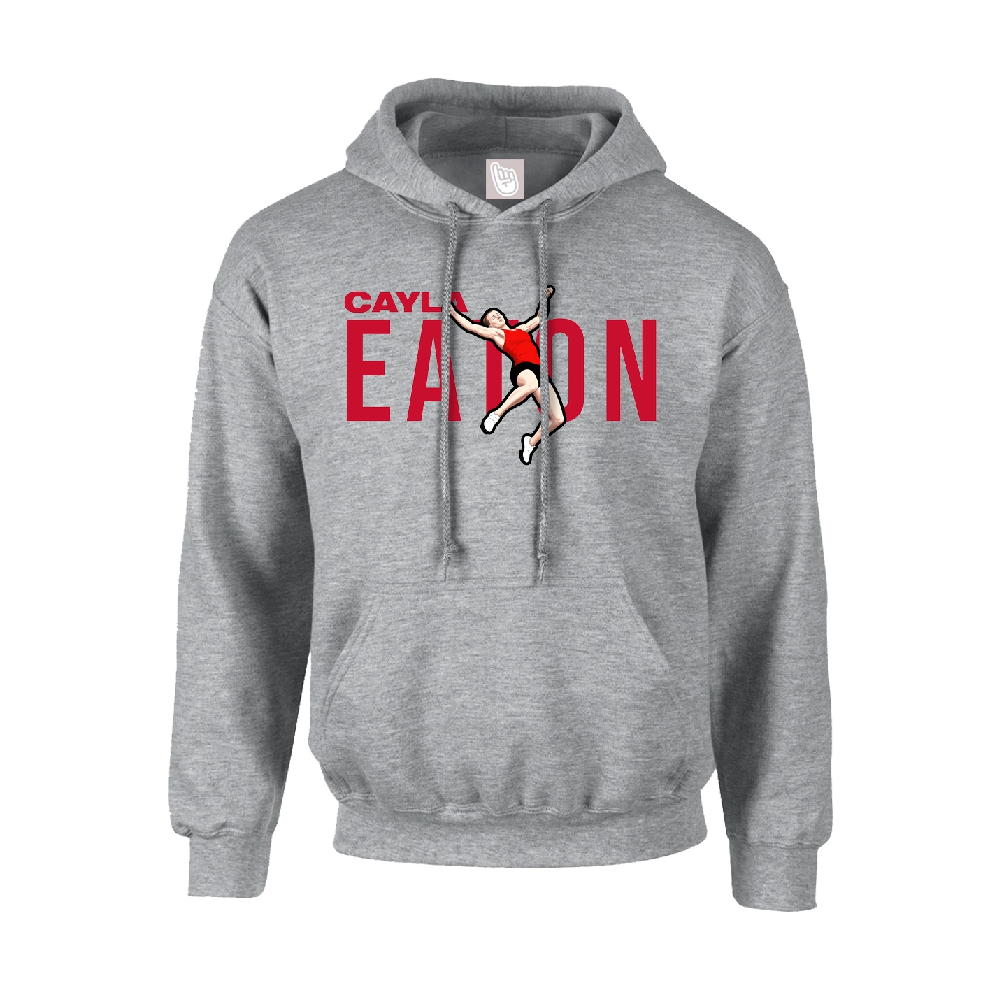 Hoodie — Player Name in Grey