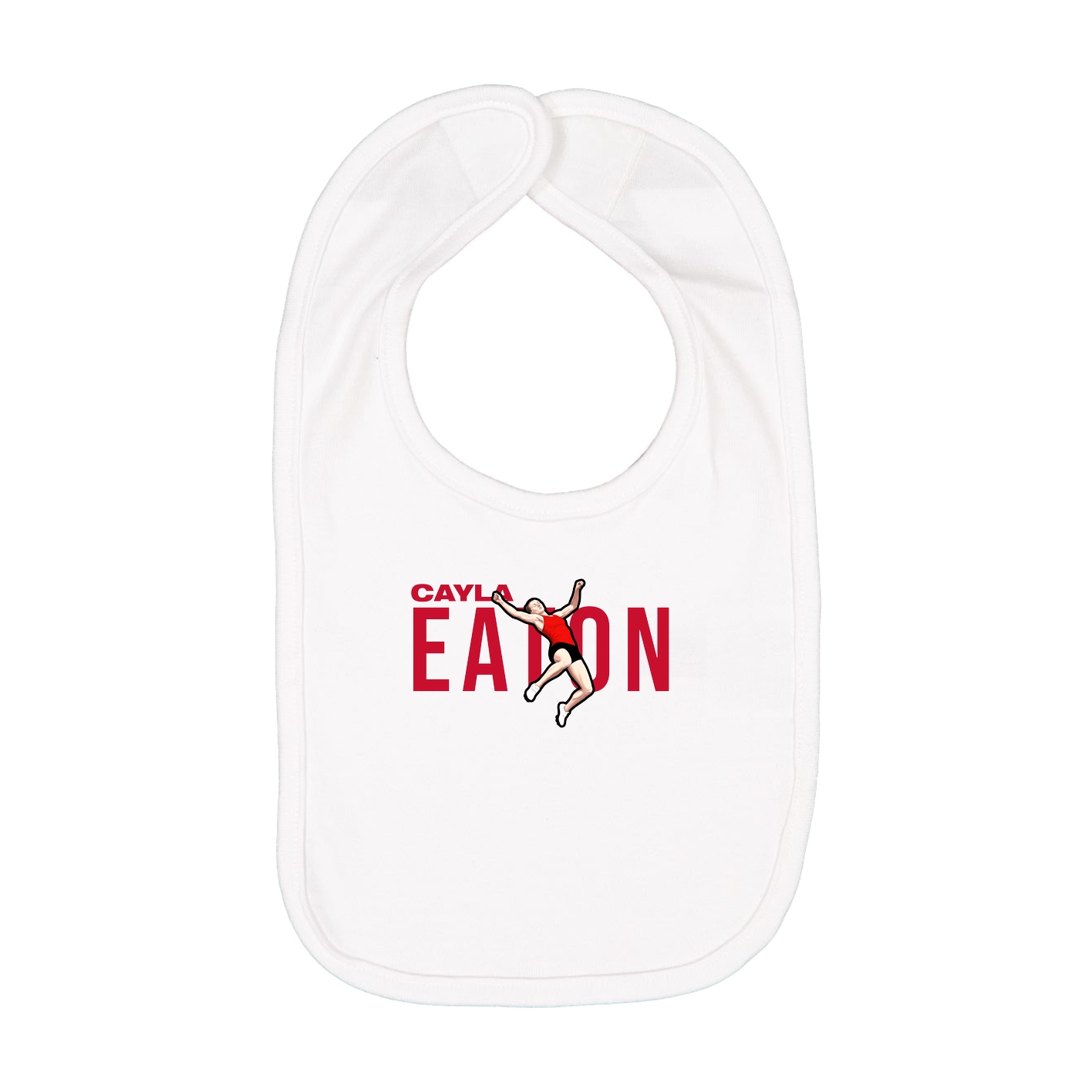Infant Bib — Player Name in White