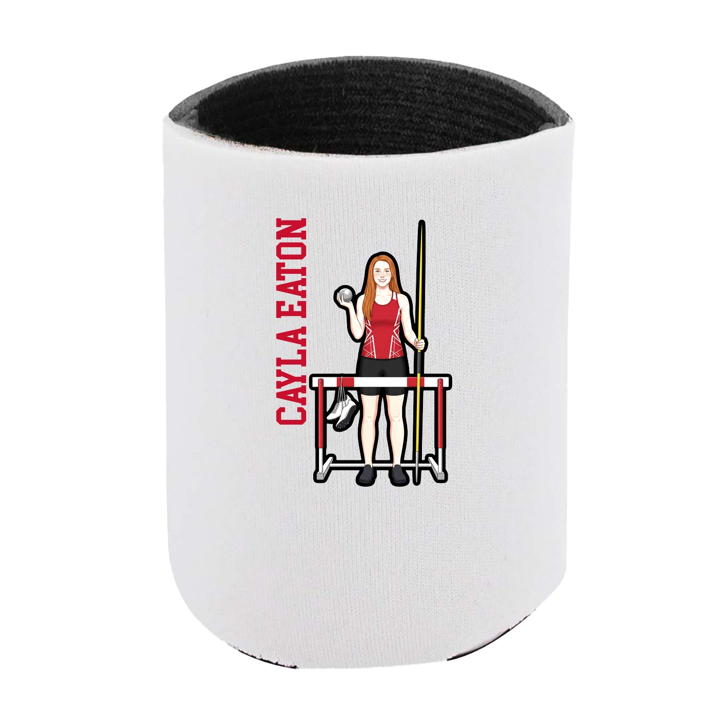 Can Holder — Name Vertical in White