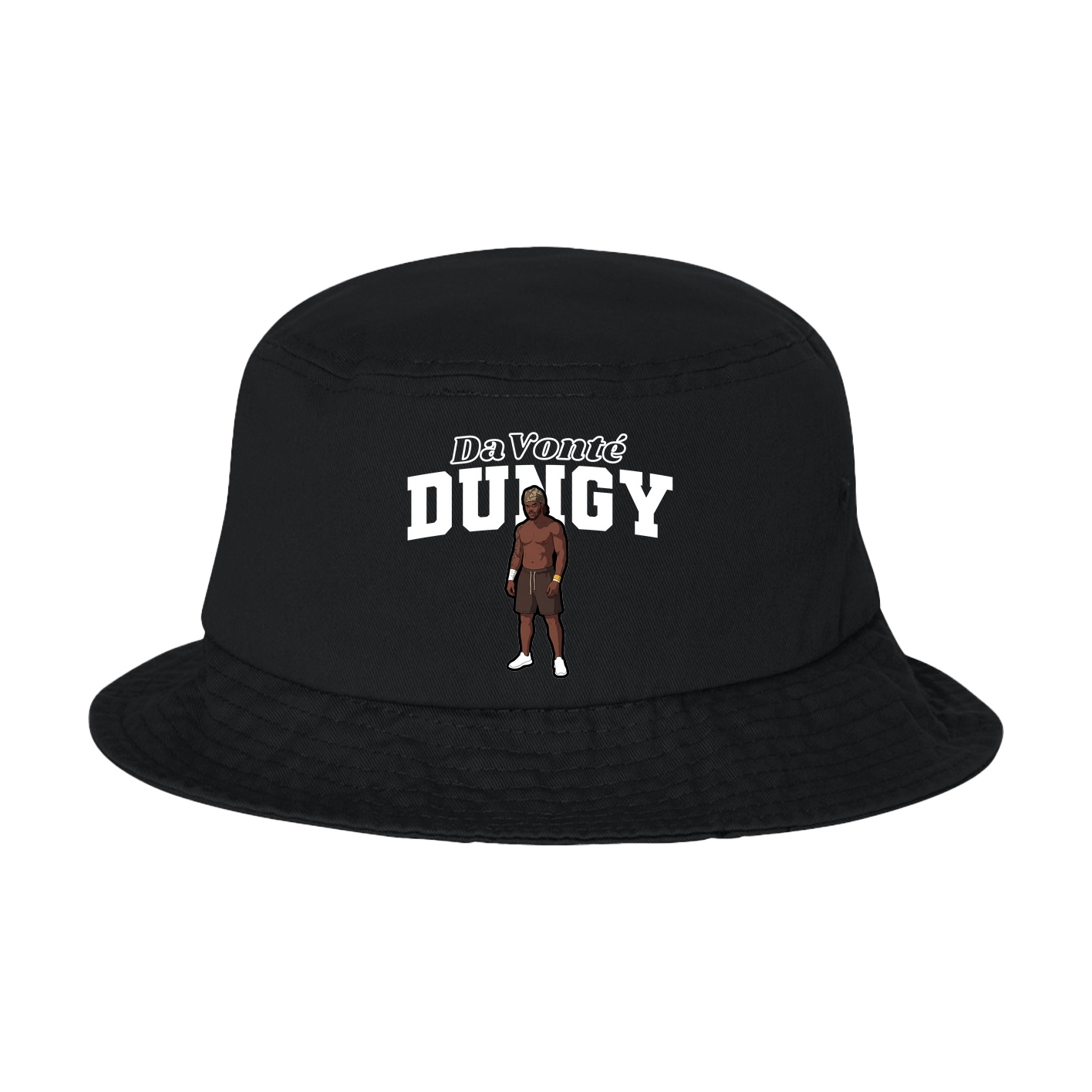 Bucket Cap — Name Arch in Black