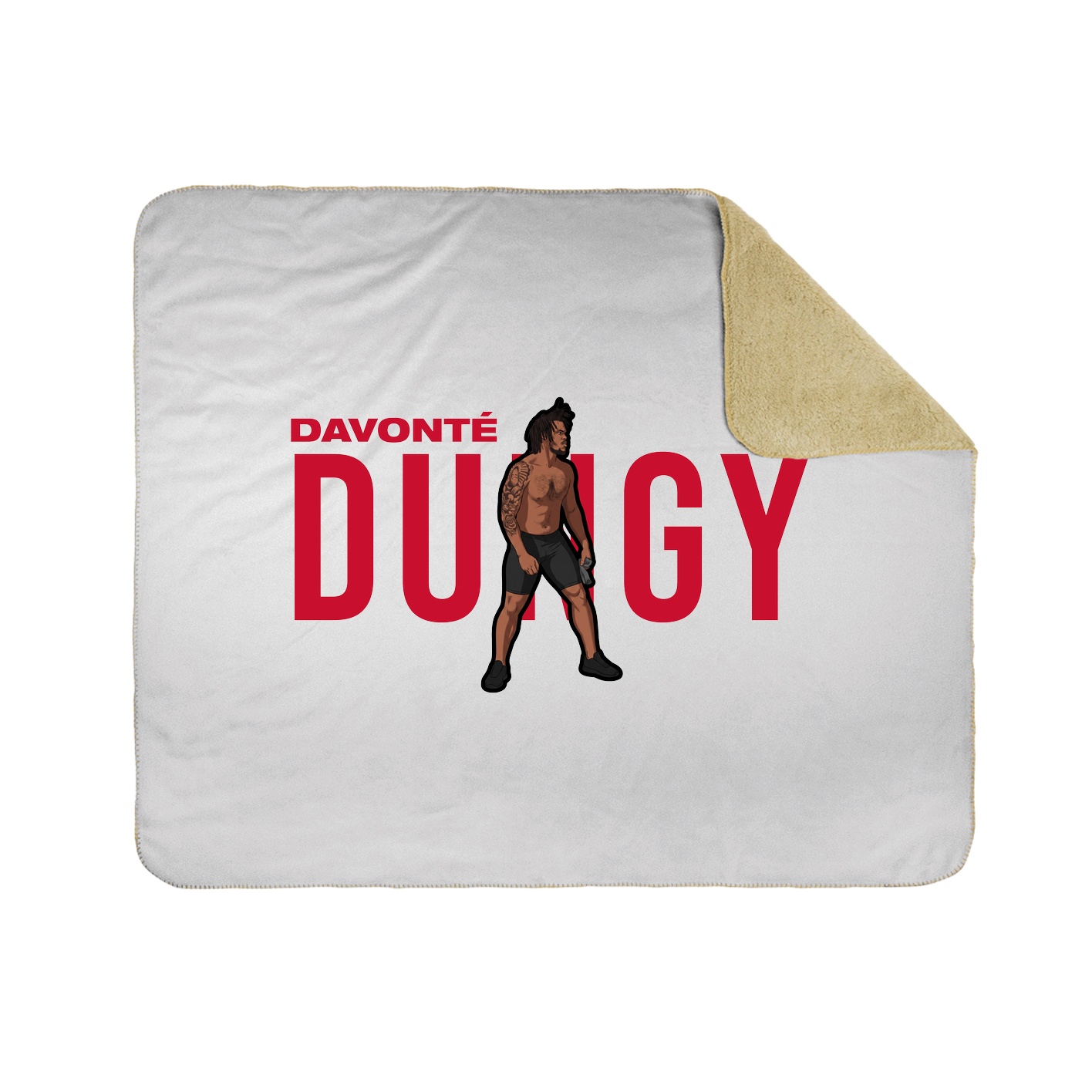 Throw Blanket — Player Name in White