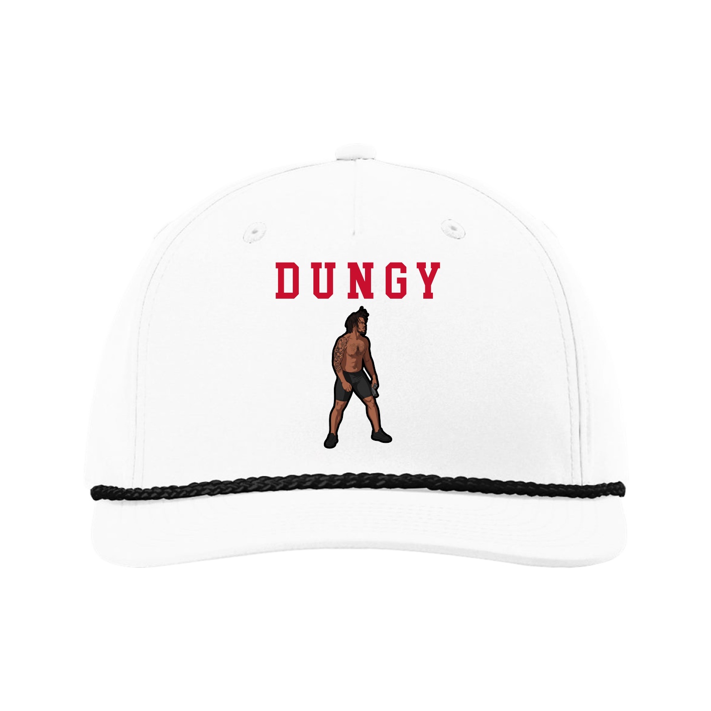 Five-Panel Classic Rope Cap — Shirsey in White