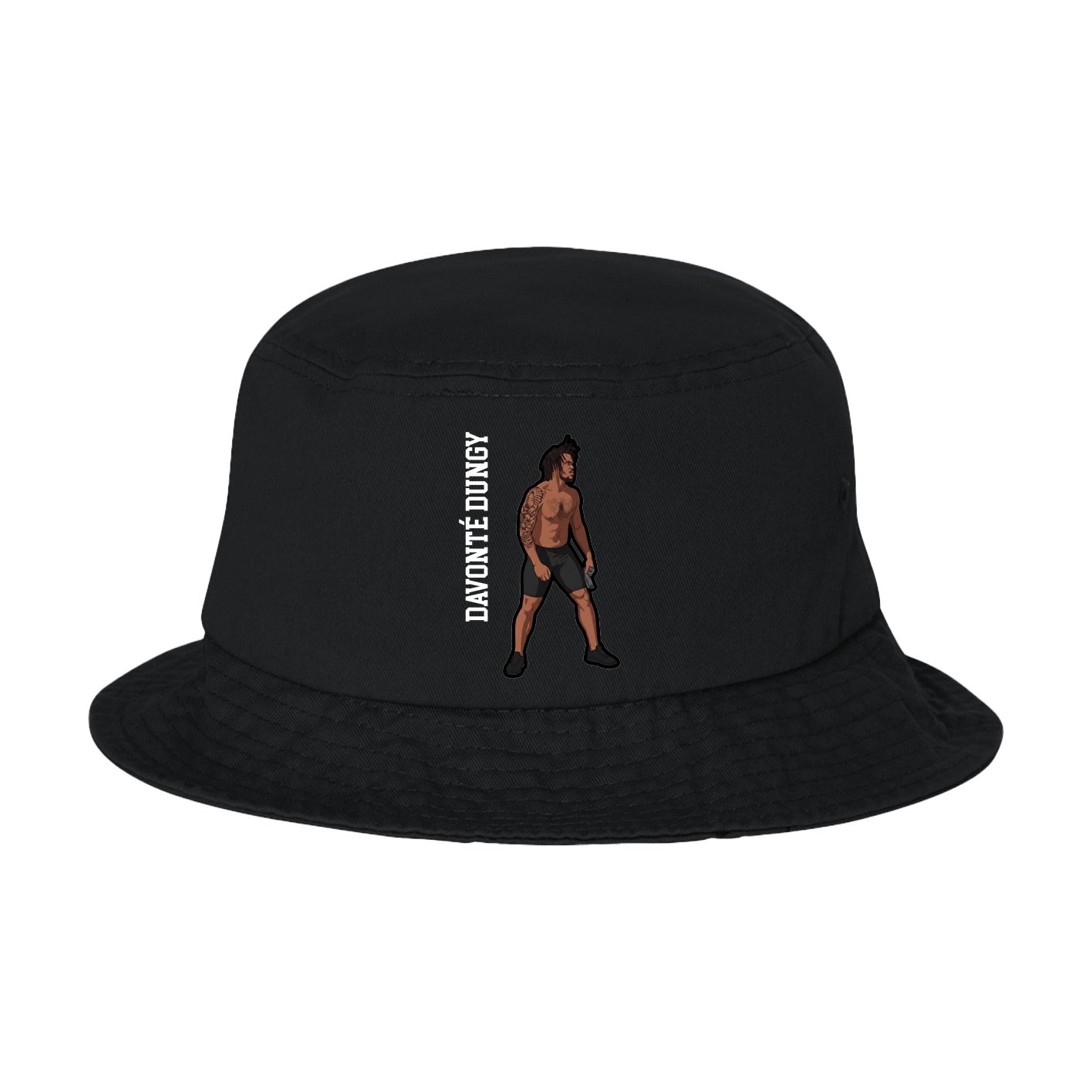 Bucket Cap — Name Vertical in Black