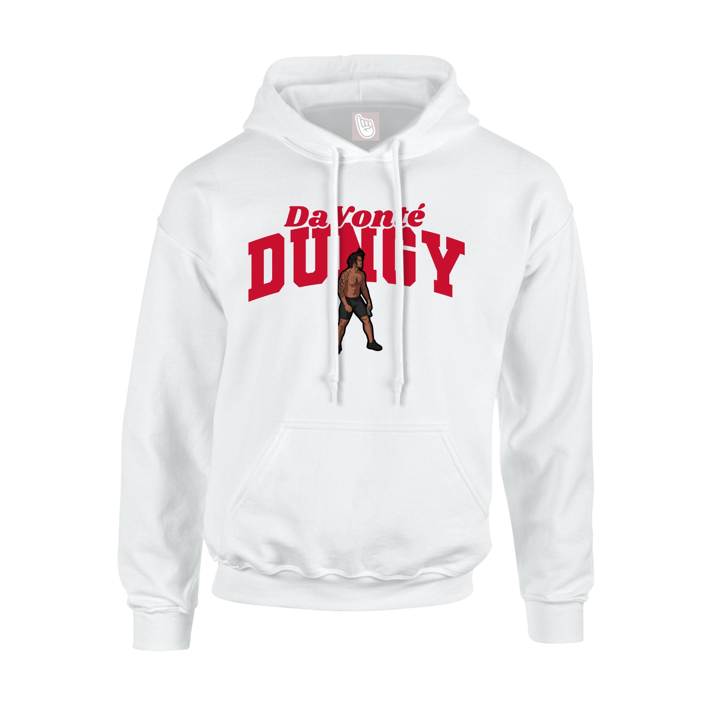 Youth Hoodie — Signature Arch in White