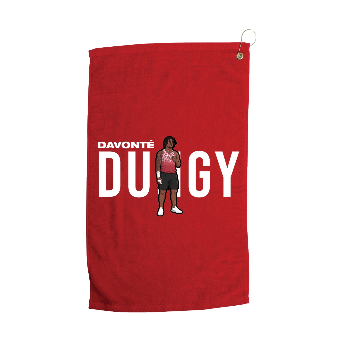 Golf Towel — Player Name in Red