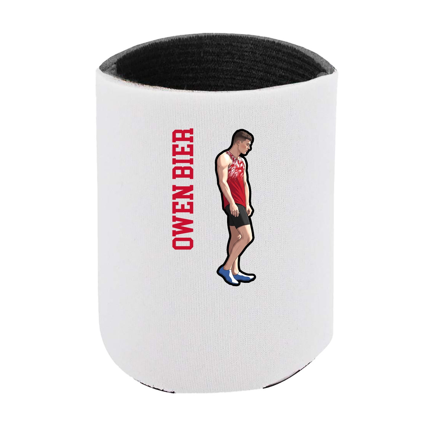 Can Holder — Name Vertical in White