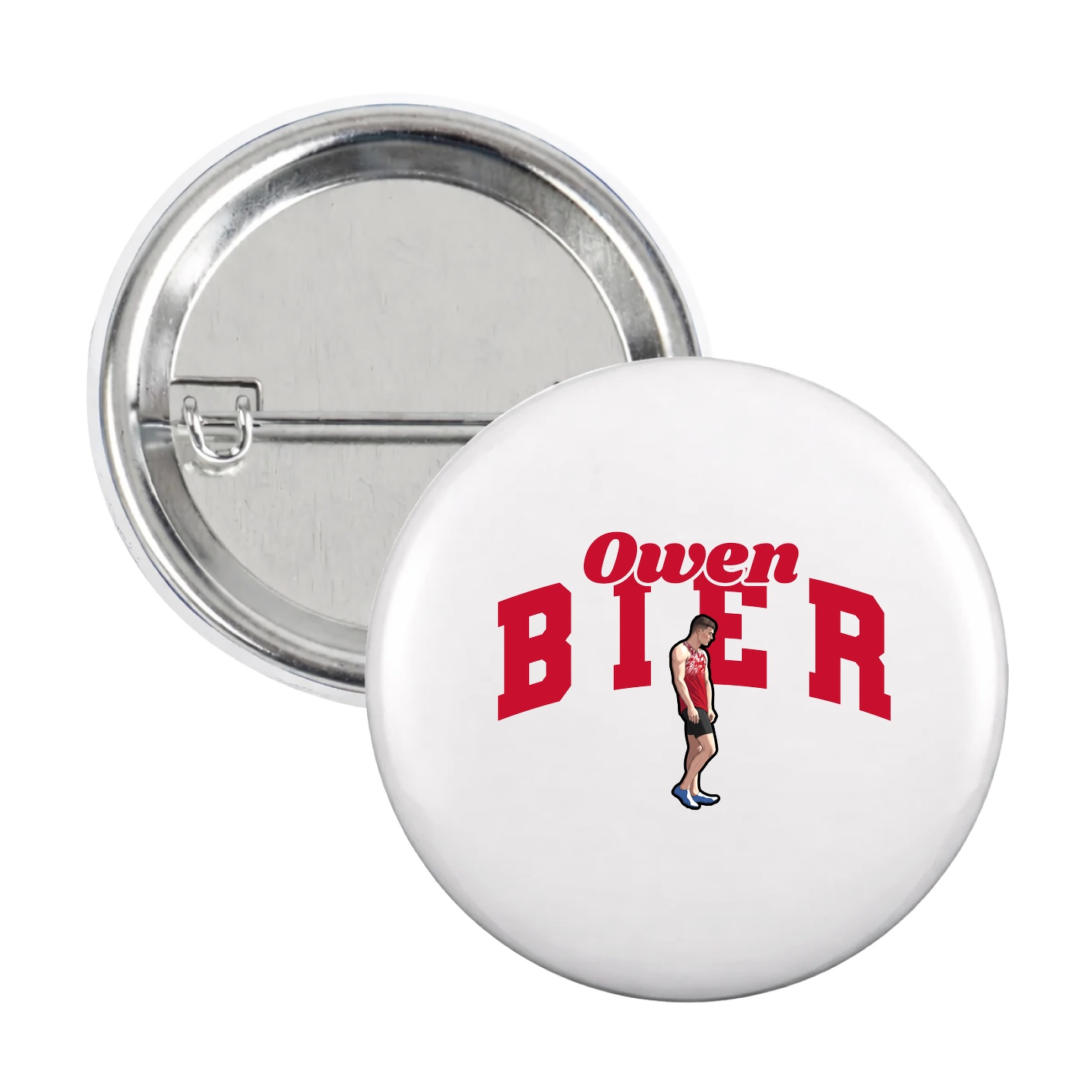 Game Day Button — Signature Arch in White