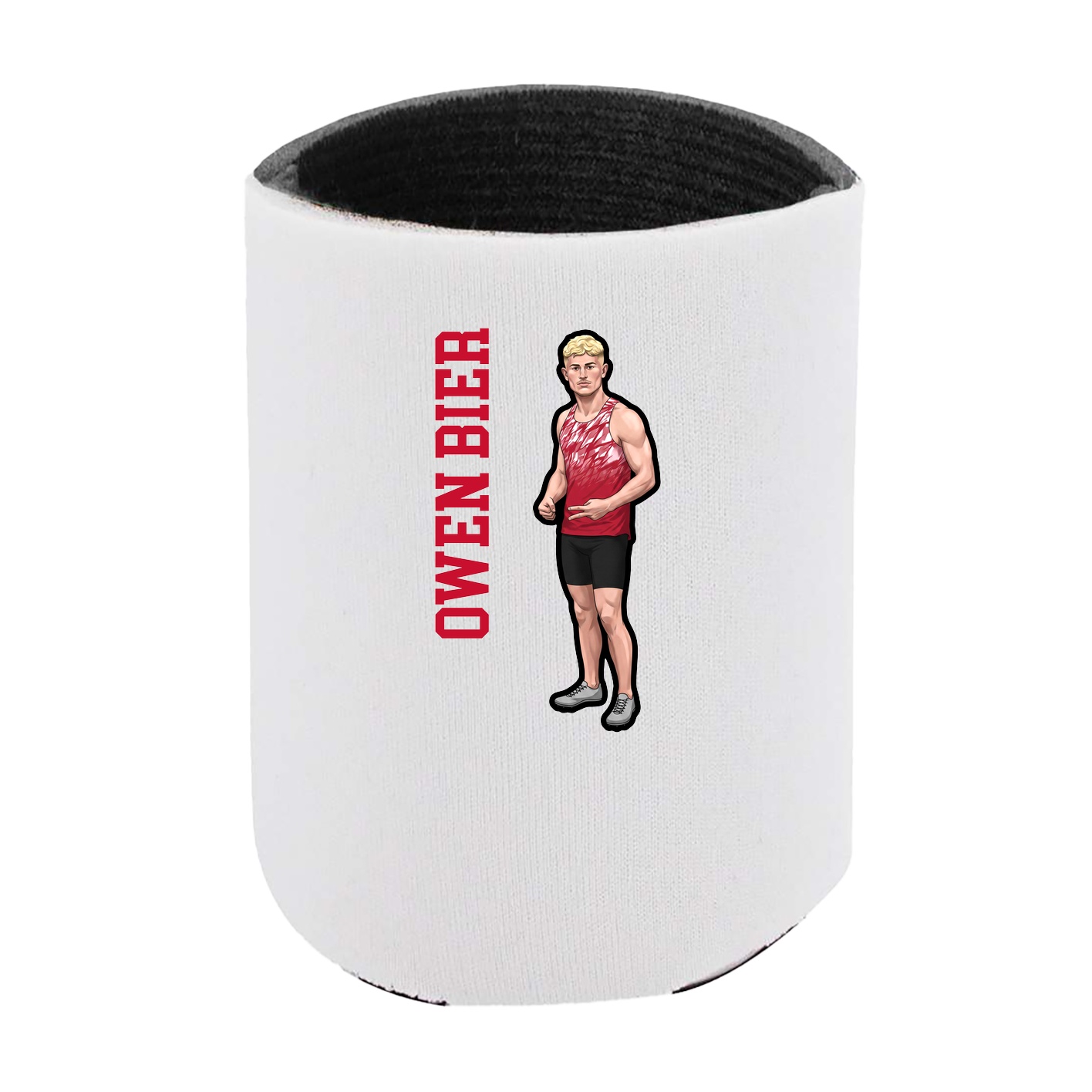 Can Holder — Name Vertical in White